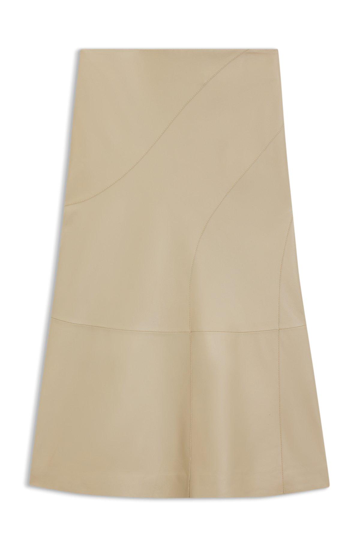 A-line skirt in nappa leather Product Image