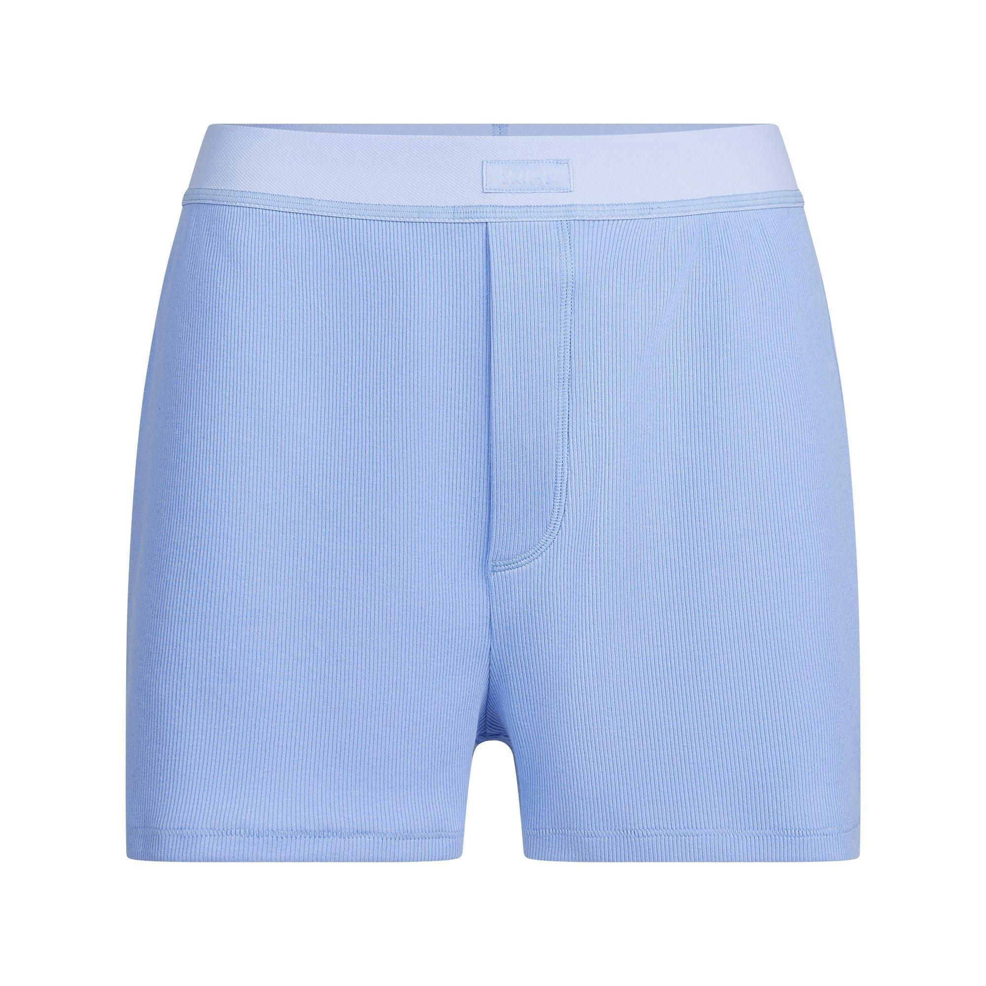COTTON RIB LOOSE BOXER | BLUE VIOLET Product Image