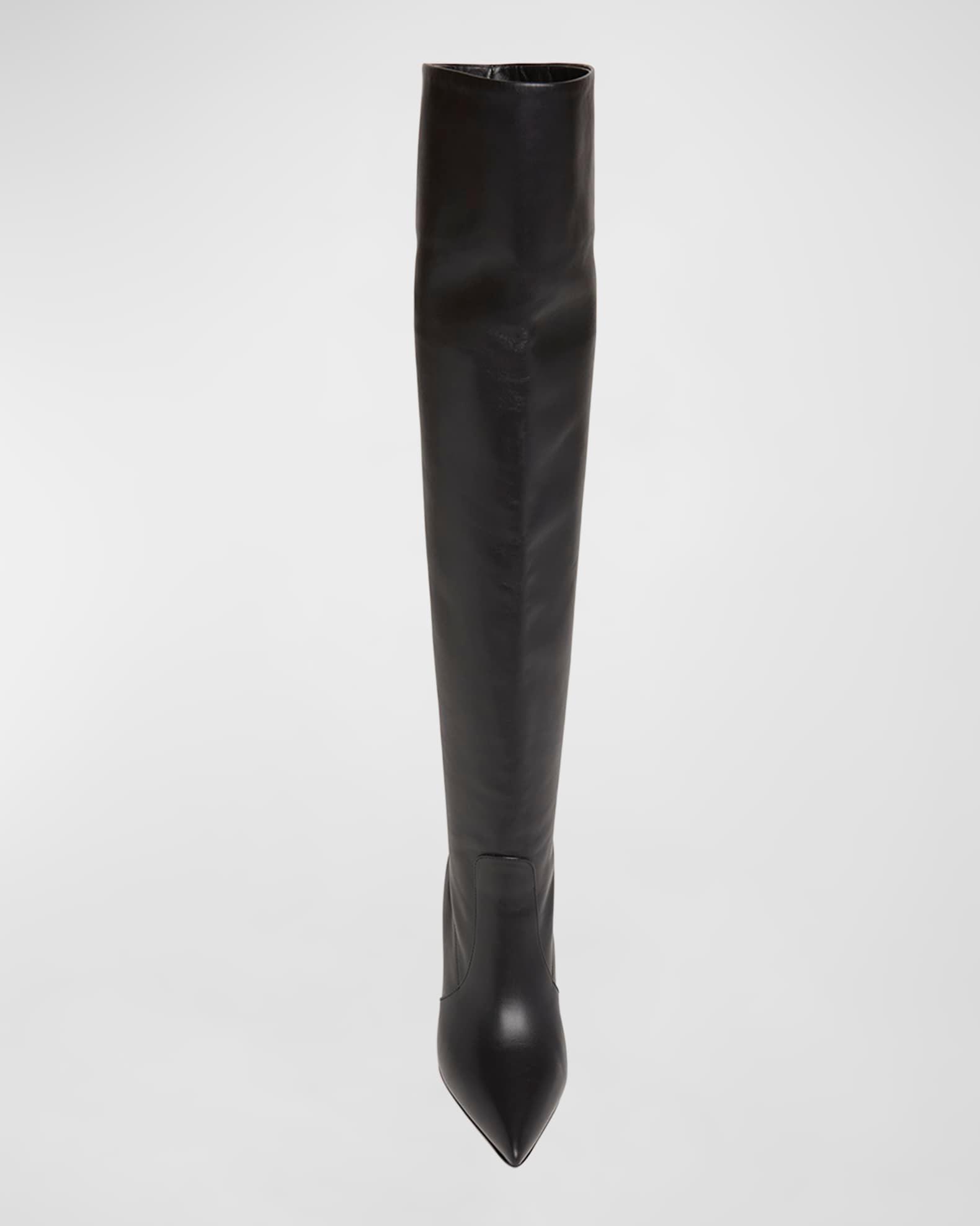 Calfskin Leather Over-The-Knee Boots Product Image