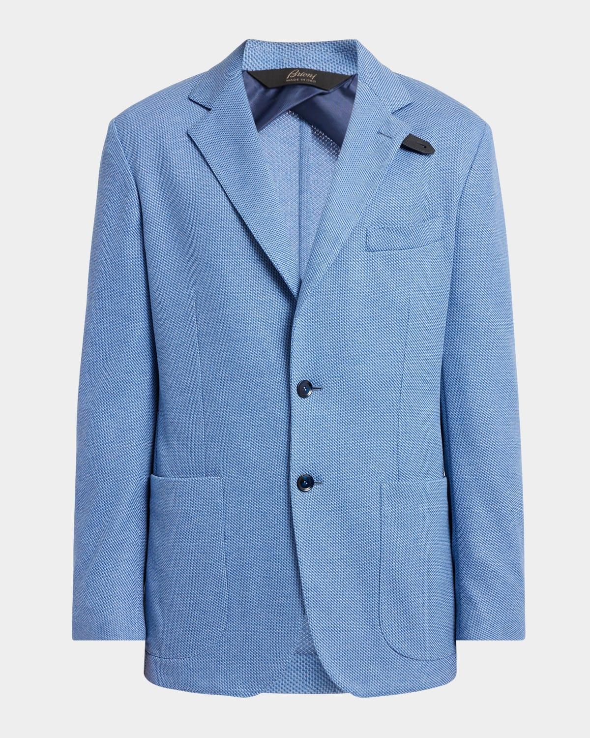 Mens Pique Knit Two-Button Blazer Product Image