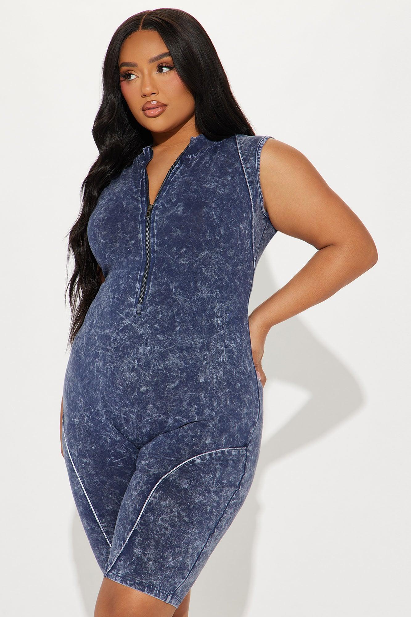 Easy Street Romper - Navy/combo Product Image