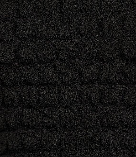 Sugarlips Plus Short Sleeve Textured-Knit Cropped Bubble Top Product Image