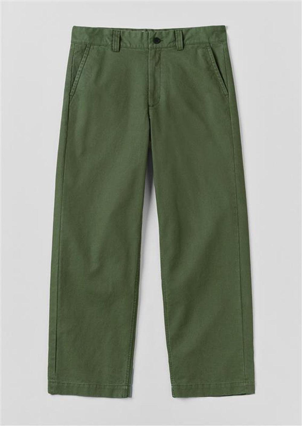 Rory Cotton Canvas Pants | Balsam Green Product Image