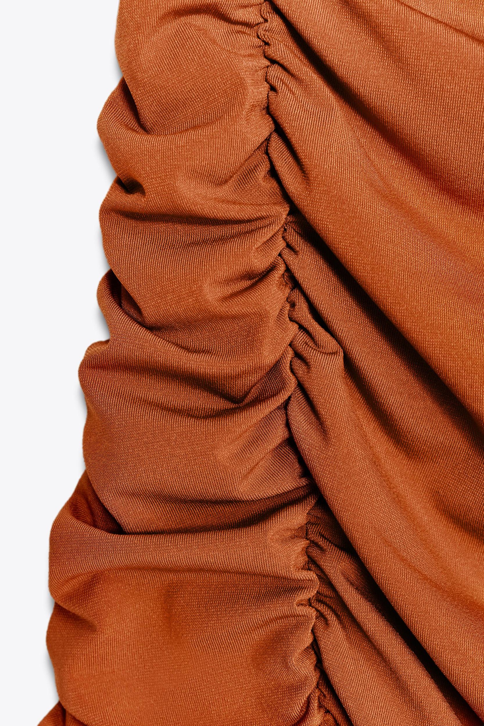 DRAPED RUCHED MAXI DRESS Product Image