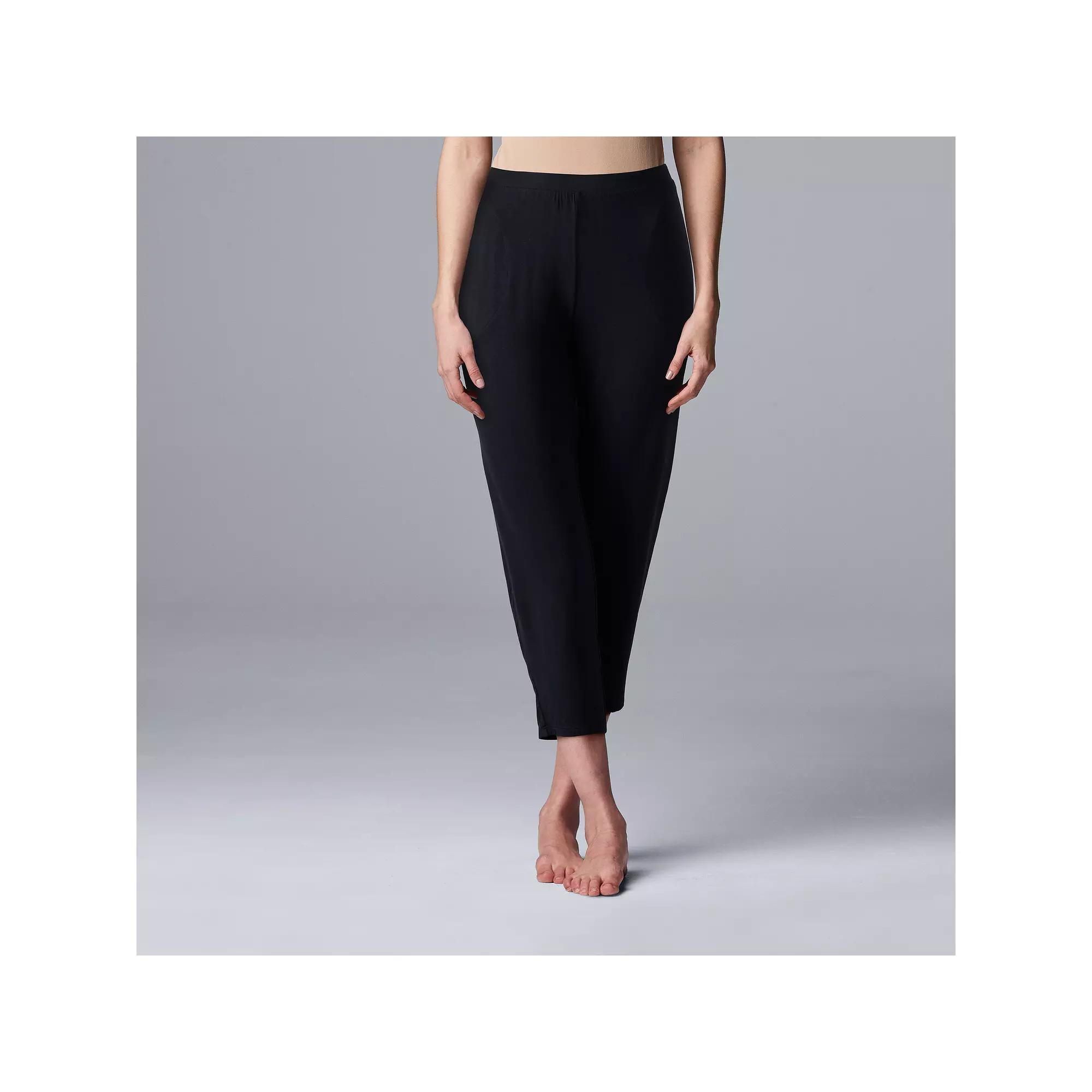 Women's Simply Vera Vera Wang Basic Luxury Pajama Capri Pants,  Product Image
