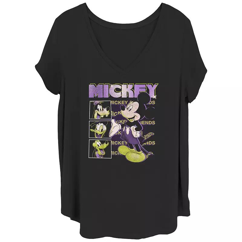 Disney's Mickey Mouse Rewind Mickey Juniors' Plus Graphic Tee, Women's,  Product Image