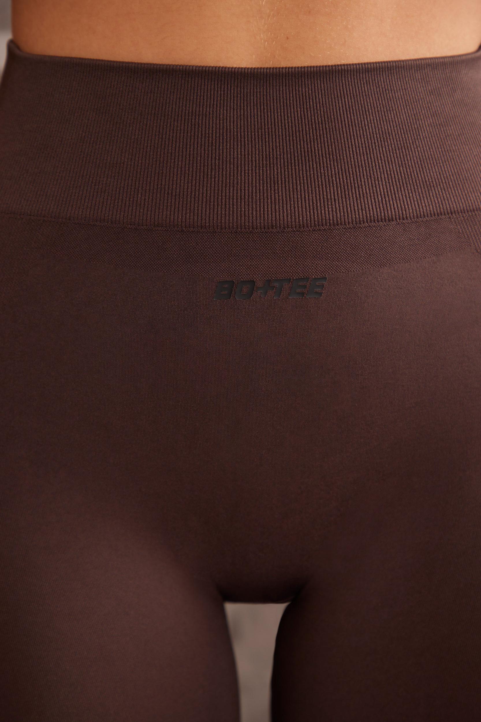 High Waist Seamless Leggings in Brown Female Product Image