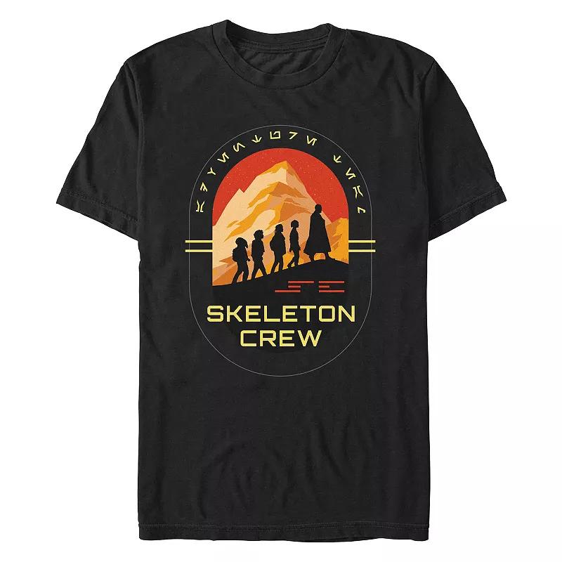Men's Star Wars Skeleton Crew Walking Silhouettes Graphic Tee, Size: Medium, Black Product Image