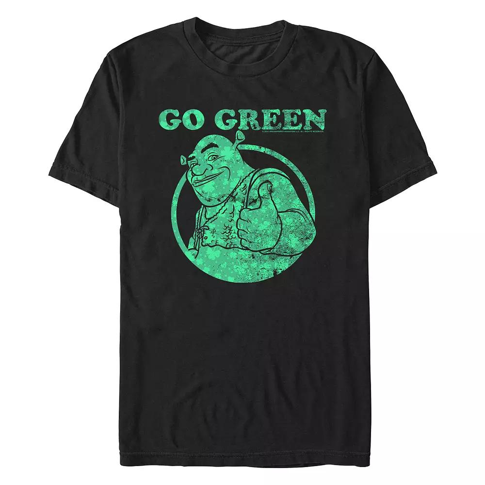 Men's Shrek Go Green Graphic Tee, Size: XL, Black Product Image