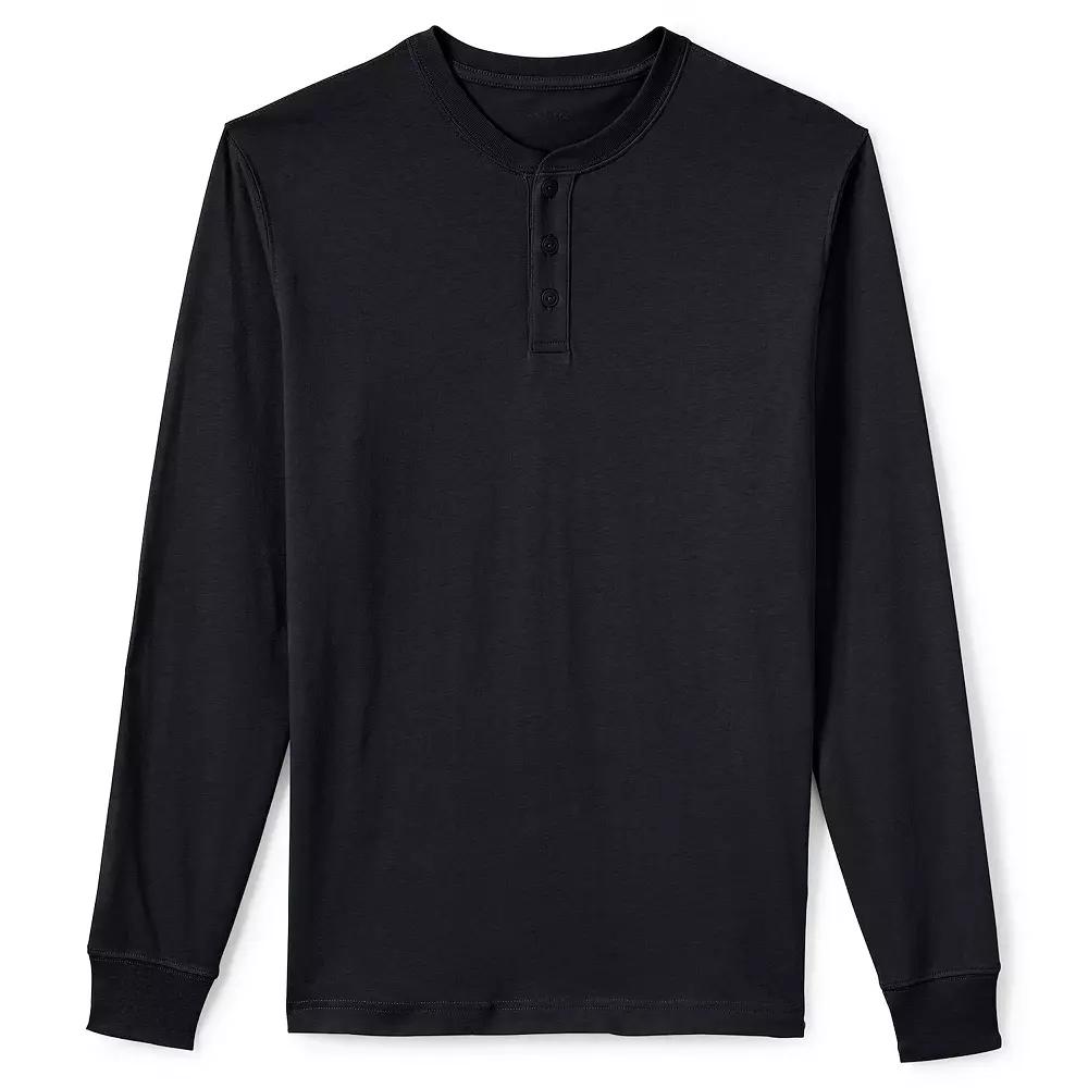 Big & Tall Lands' End Super-T Henley, Men's,  Product Image