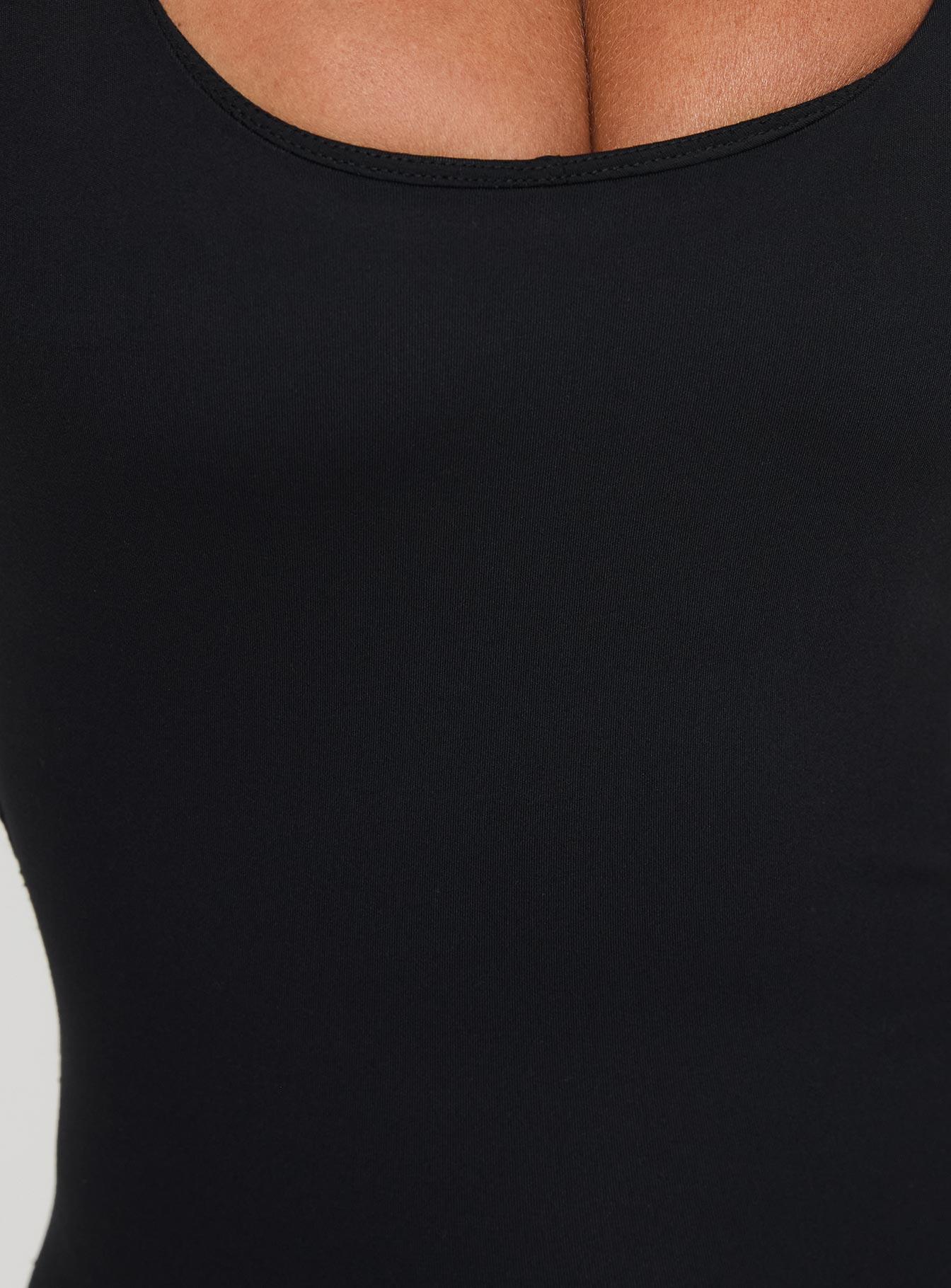 Full-time Flared Backless Active Romper Black Product Image