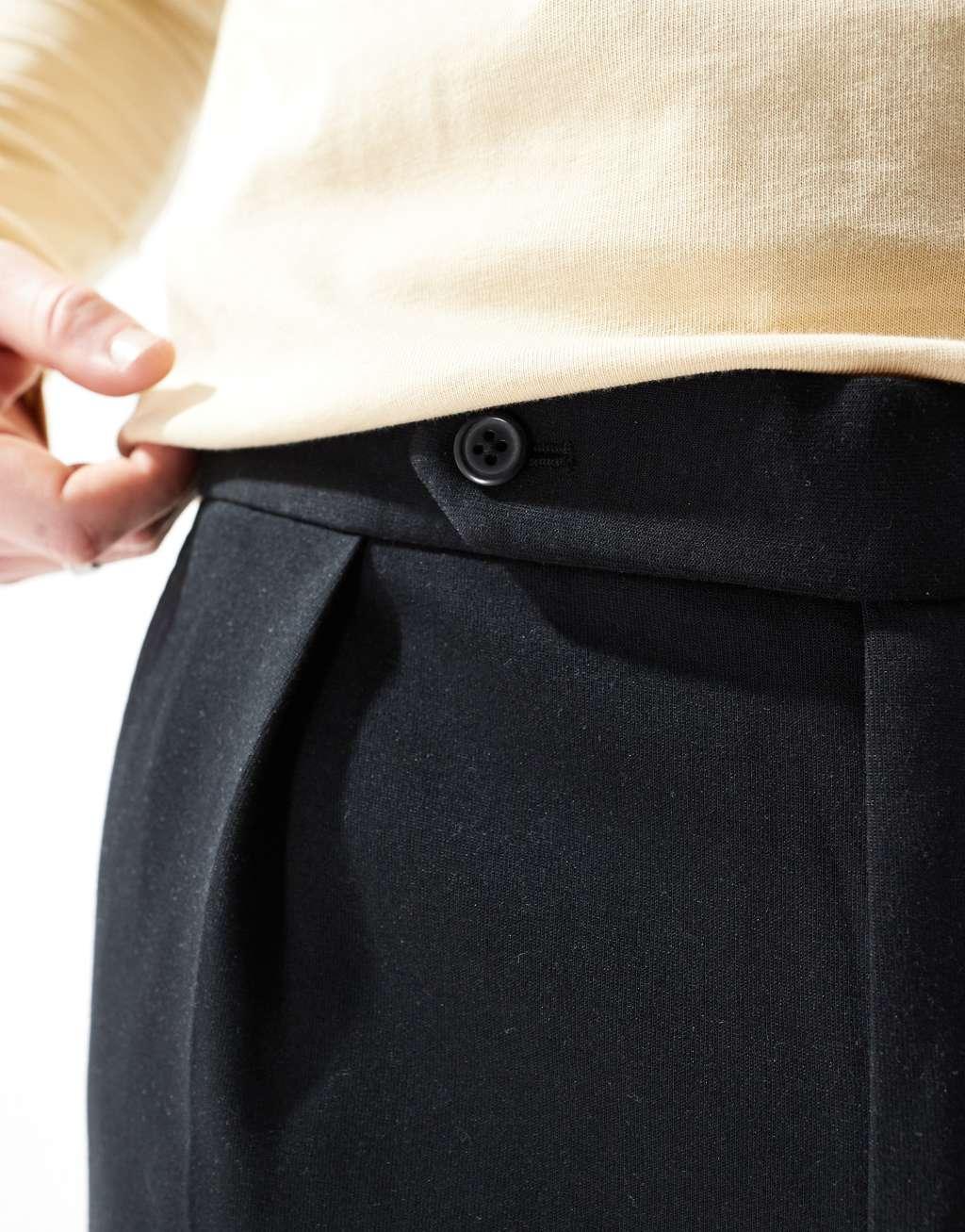 Polo Ralph Lauren double tech knit tailored pants in black Product Image