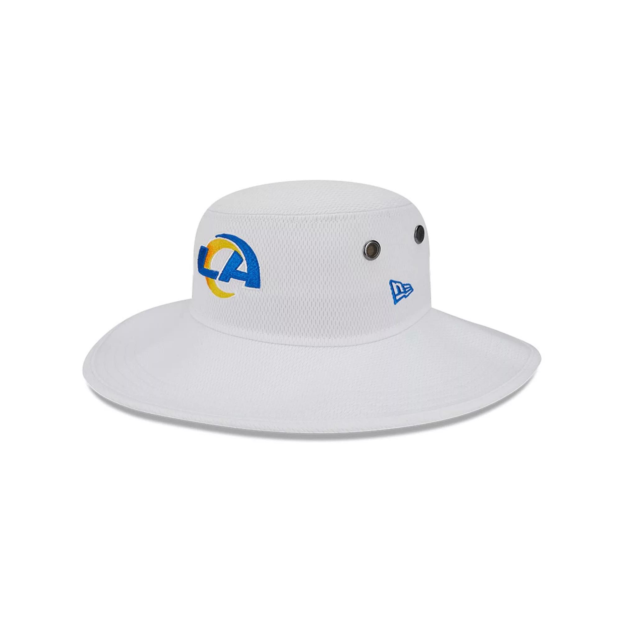 Men's New Era White Los Angeles Rams 2023 NFL Training Camp Panama Bucket Hat Product Image