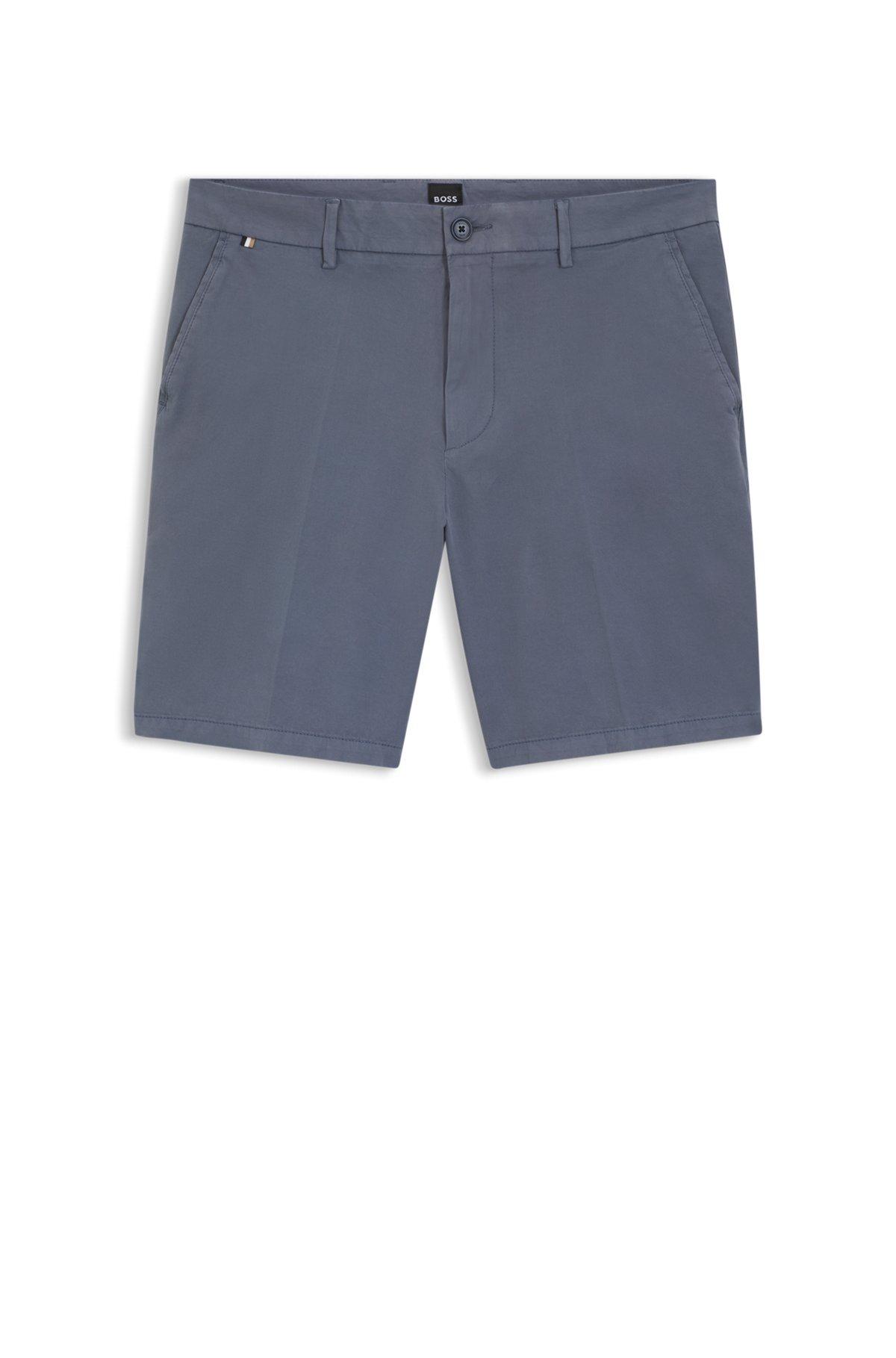 Modern-fit shorts in stretch-cotton twill Product Image