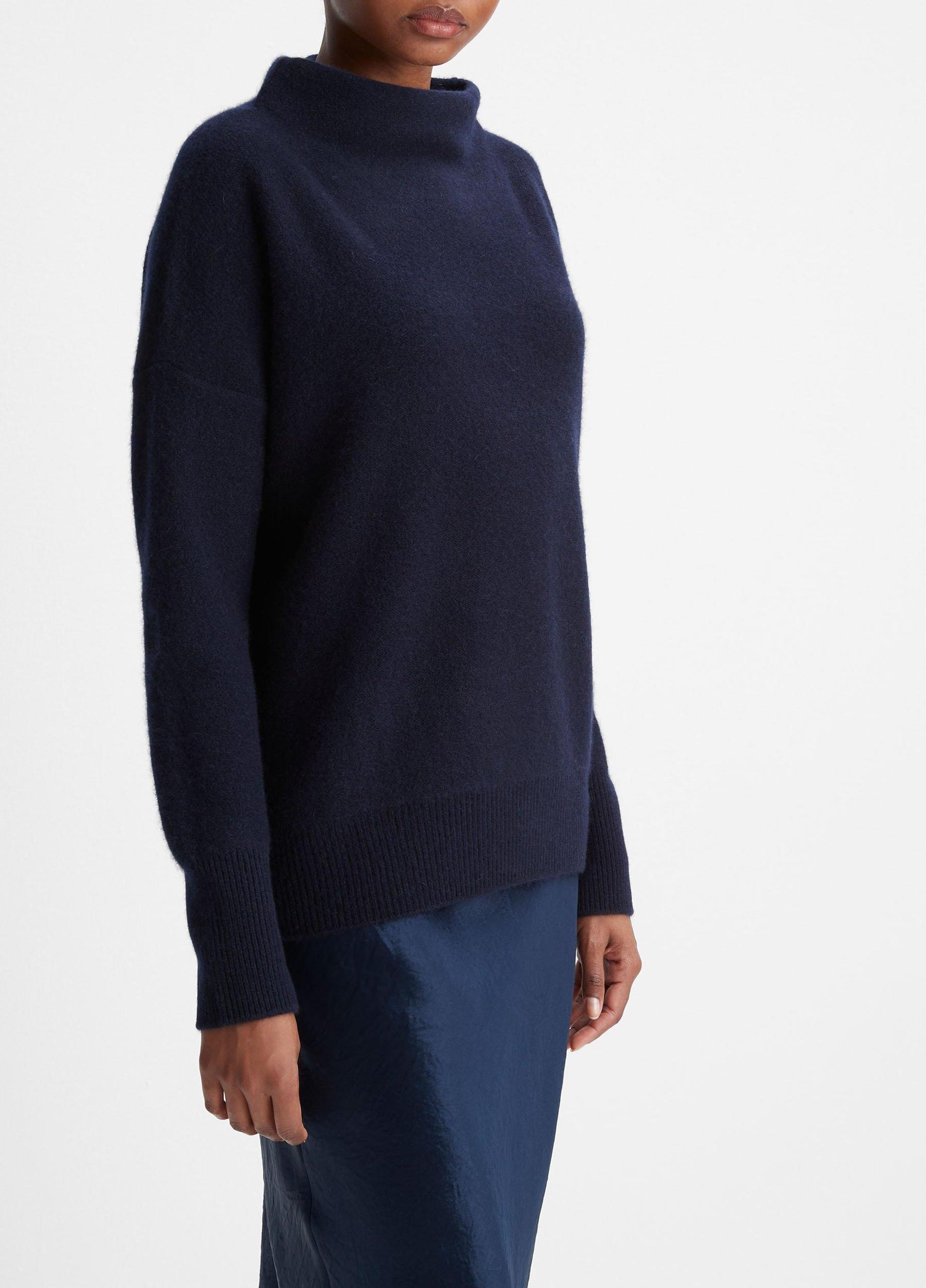 Plush Cashmere Funnel-Neck Sweater Product Image