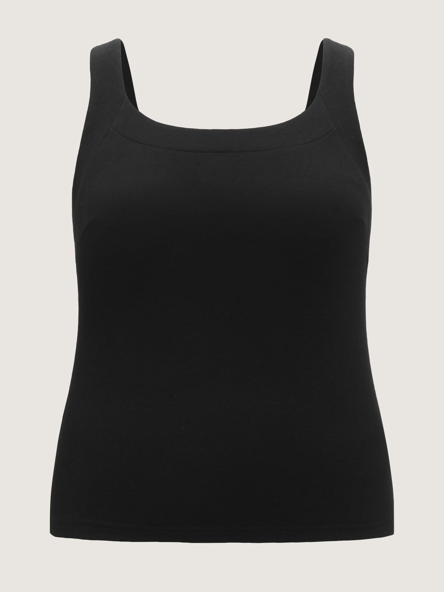 Supersoft Supportive Bra Fitted Plain Tank Top Female Product Image
