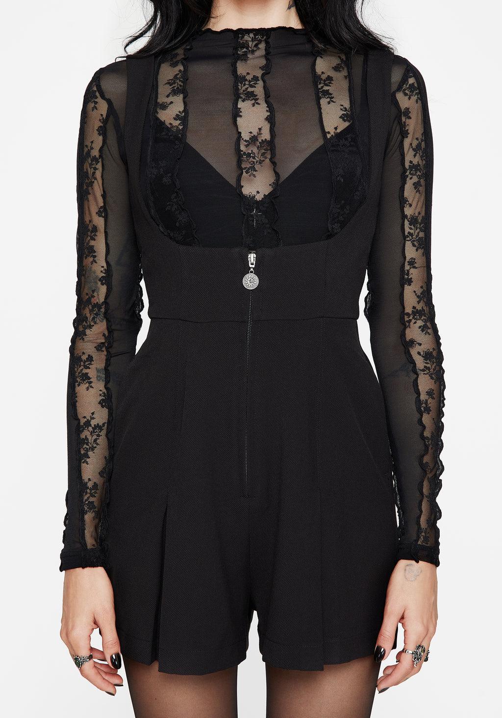 Grace Zip Front Pinafore Playsuit Product Image