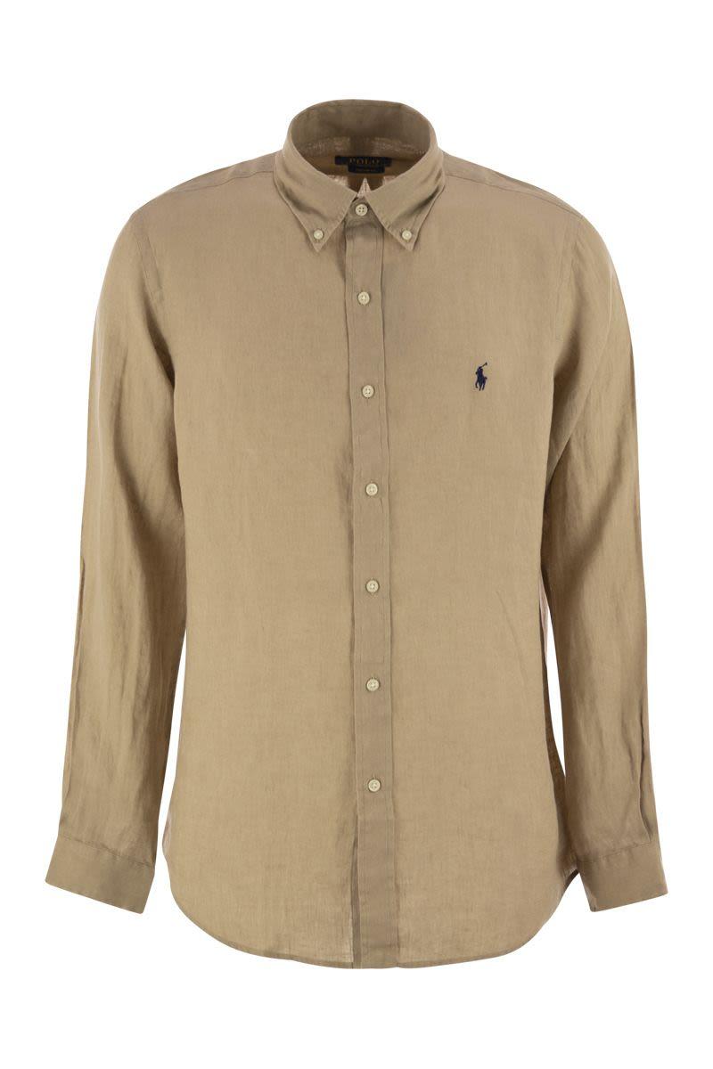 POLO RALPH LAUREN Corduroy Long Sleeve Sport Shirt Clothing In Brown Product Image
