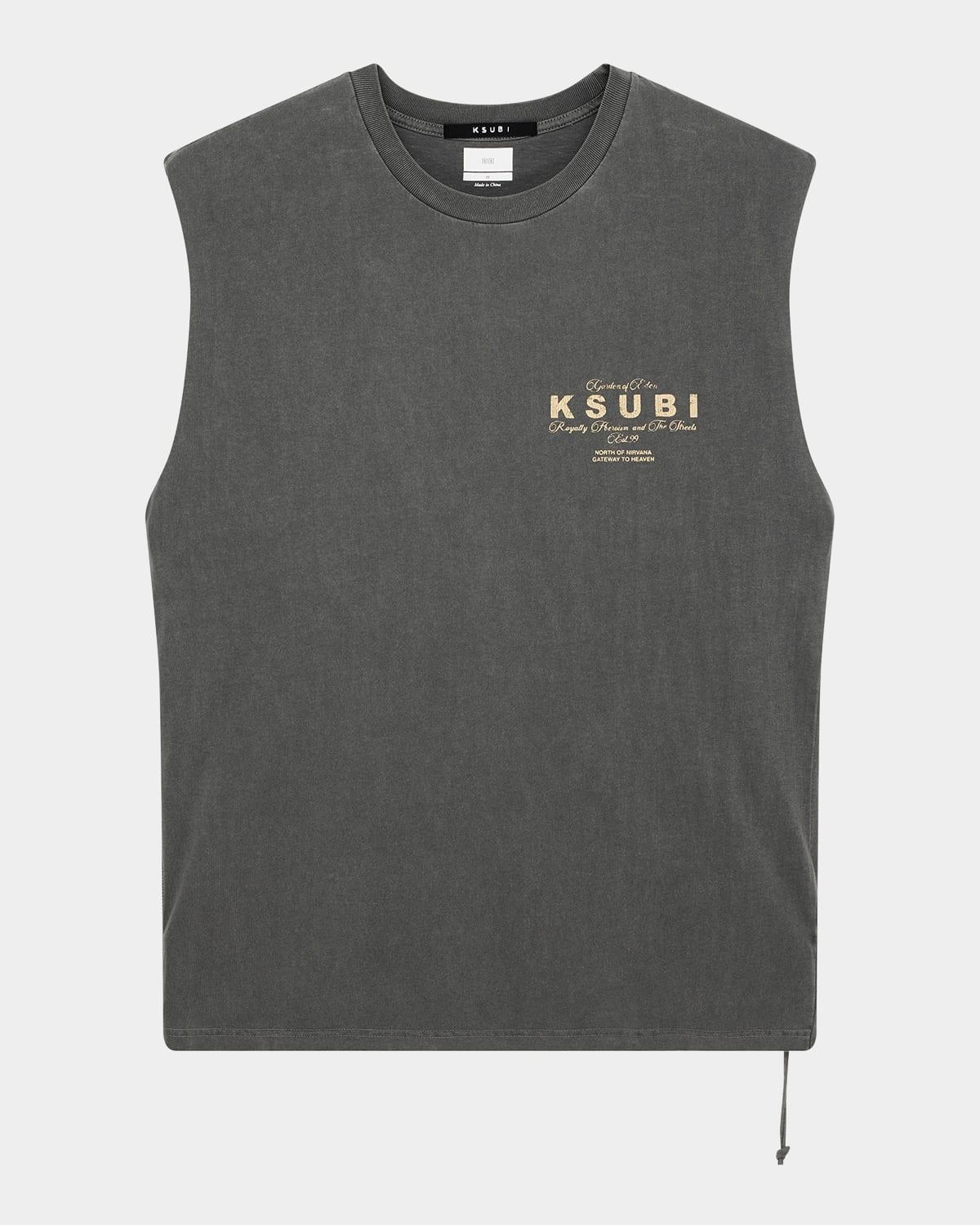 Mens Cutoff Washed Logo T-Shirt Product Image