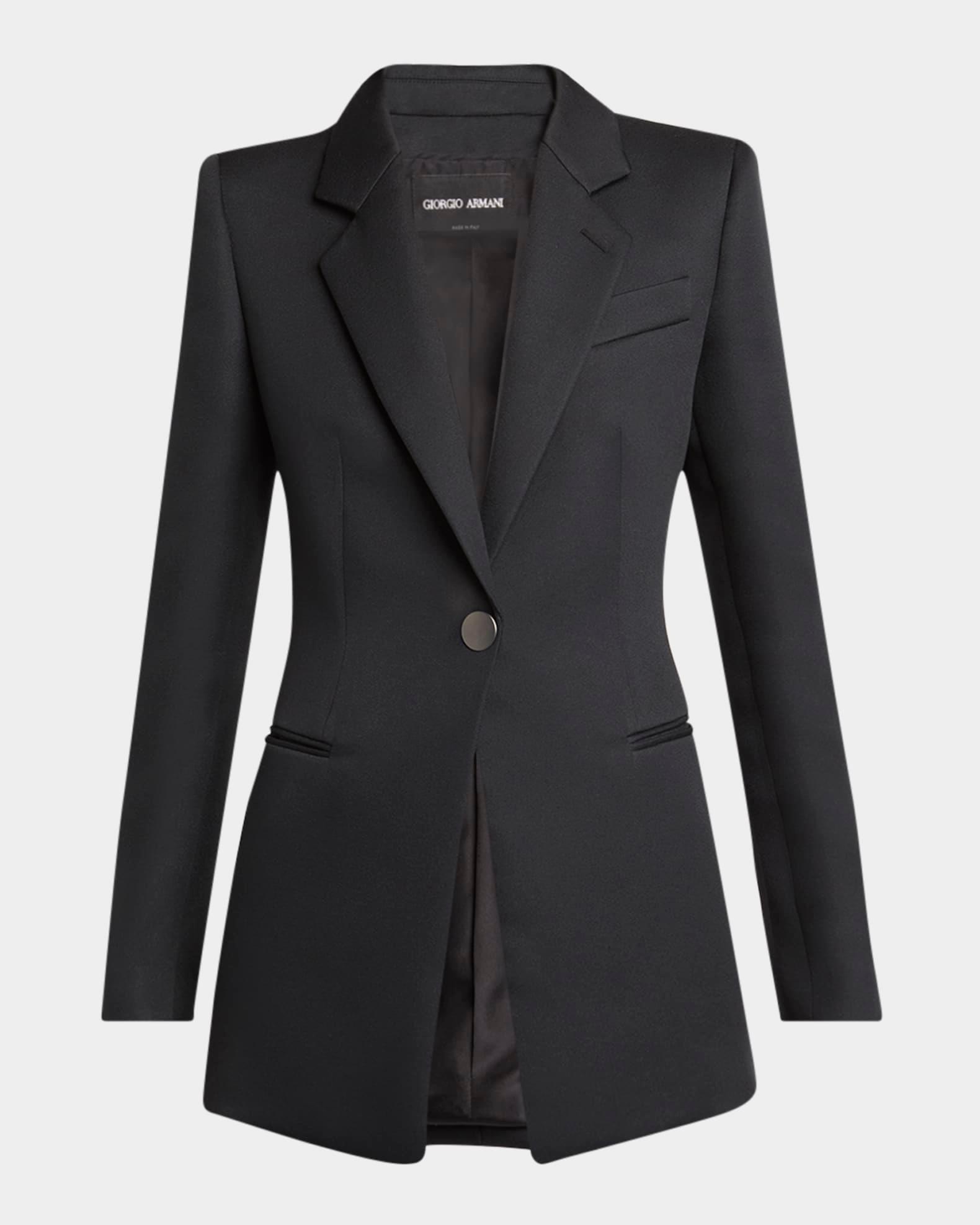 Techno Scuba One-Button Blazer Product Image