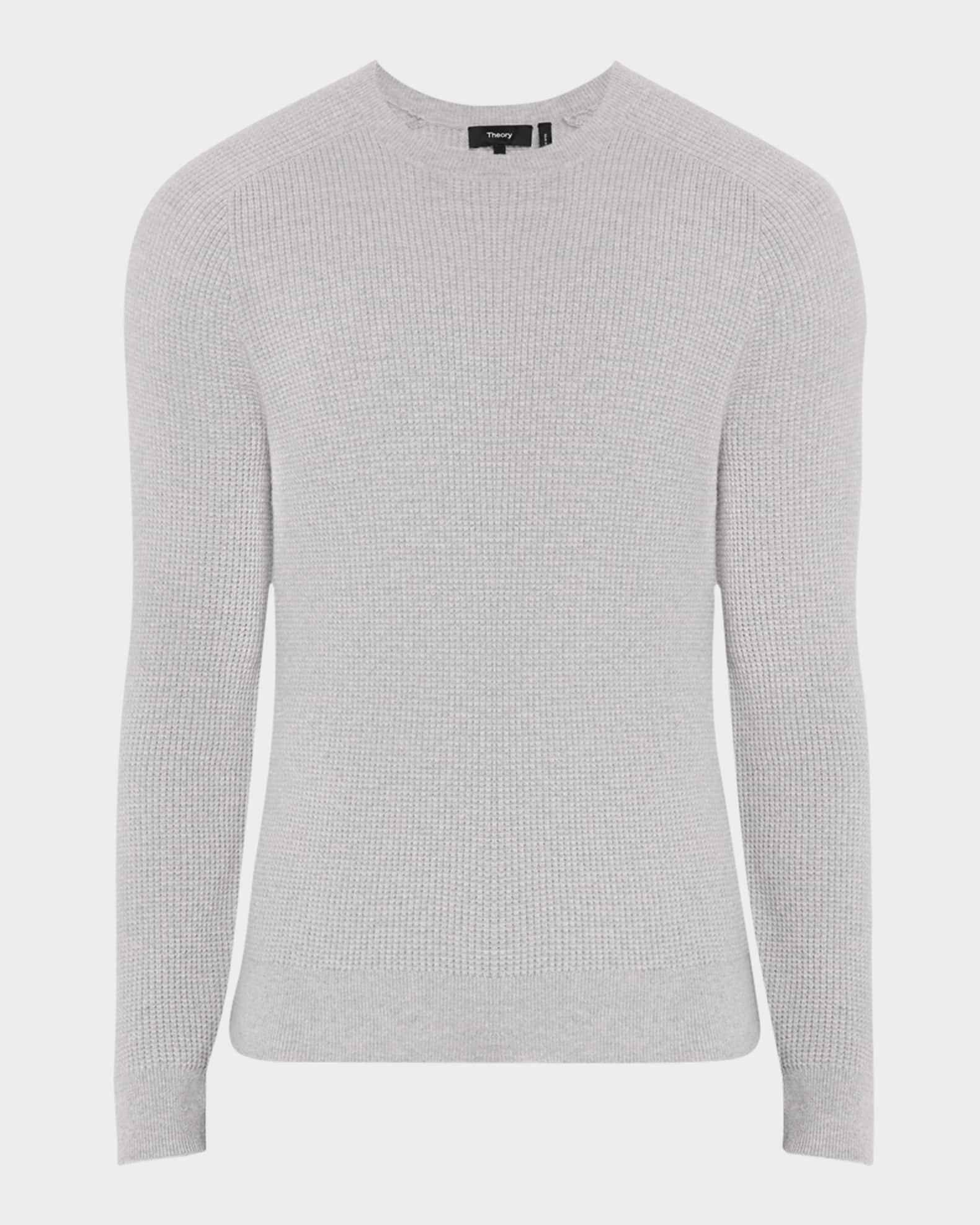 Men's Cashmere Waffle-Knit Sweater Product Image