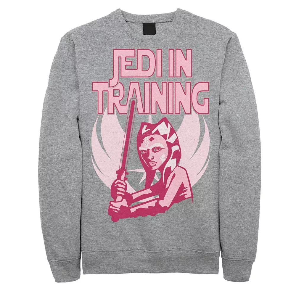 Men's Star Wars: The Clone Wars Ahsoka Jedi In Training Sweatshirt, Size: Large, Athletic Grey Product Image