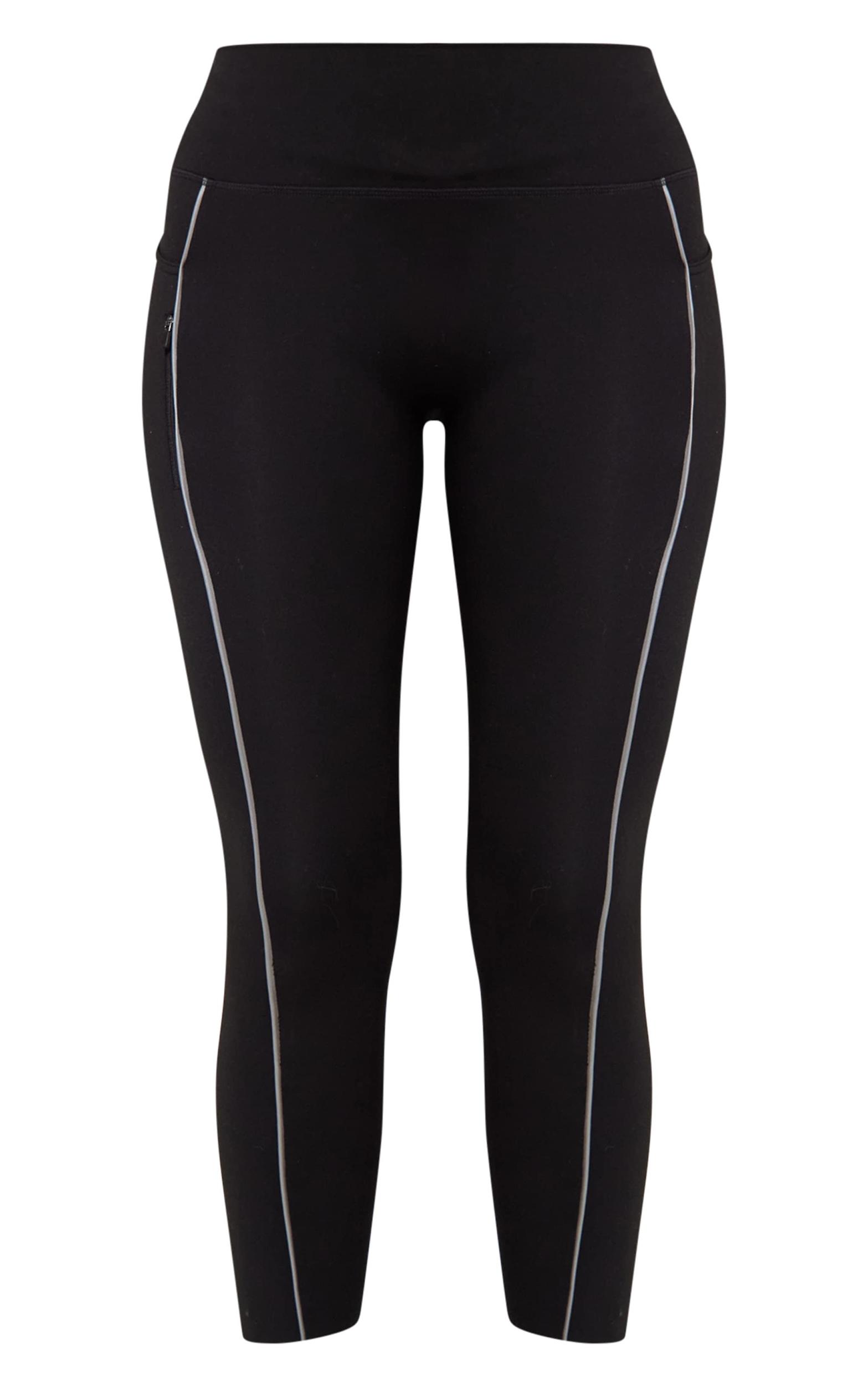 PLT RUN Black Sculpt Reflective Pocket Detail Legging Product Image