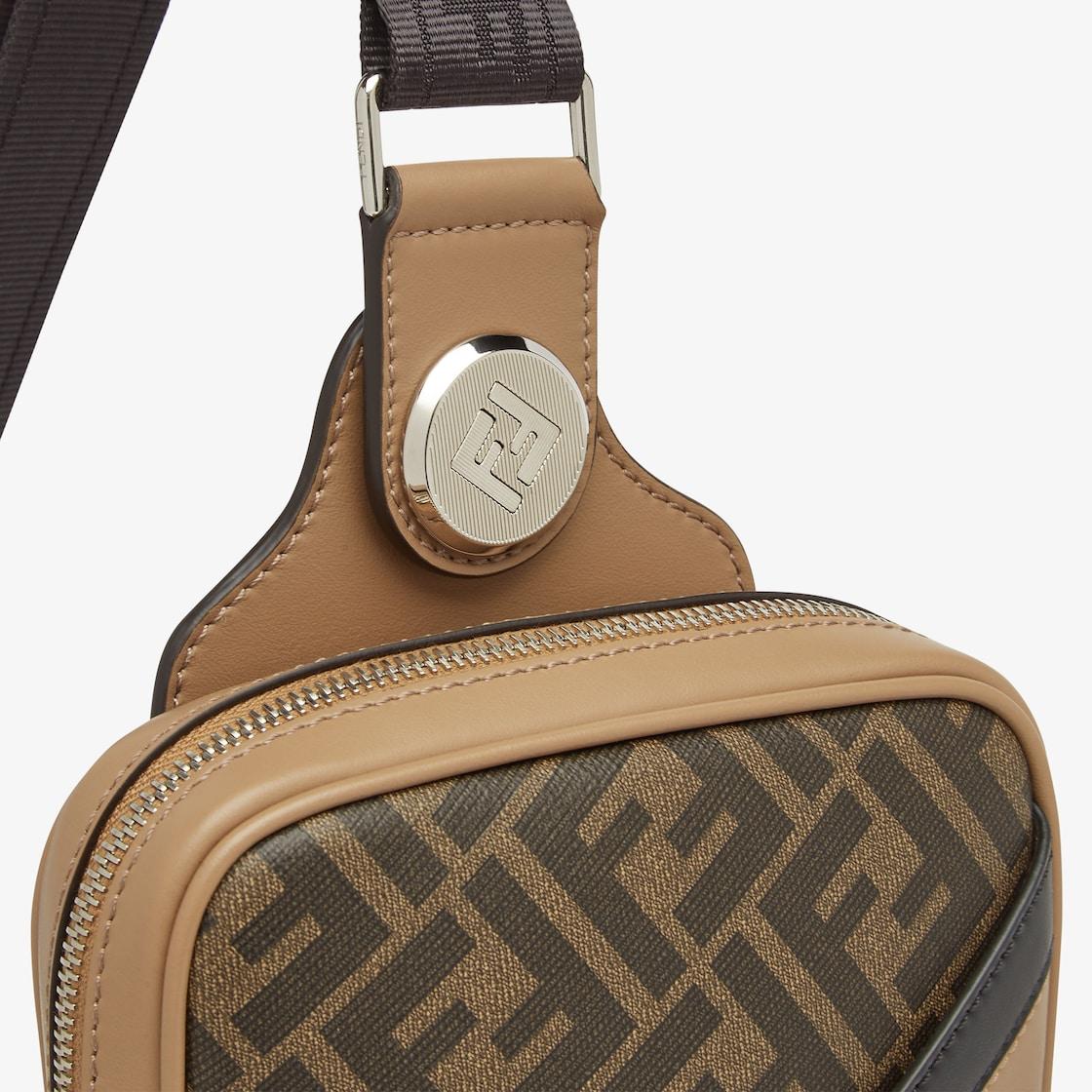 Fendi Diagonal Belt BagBrown FF canvas belt bag Product Image
