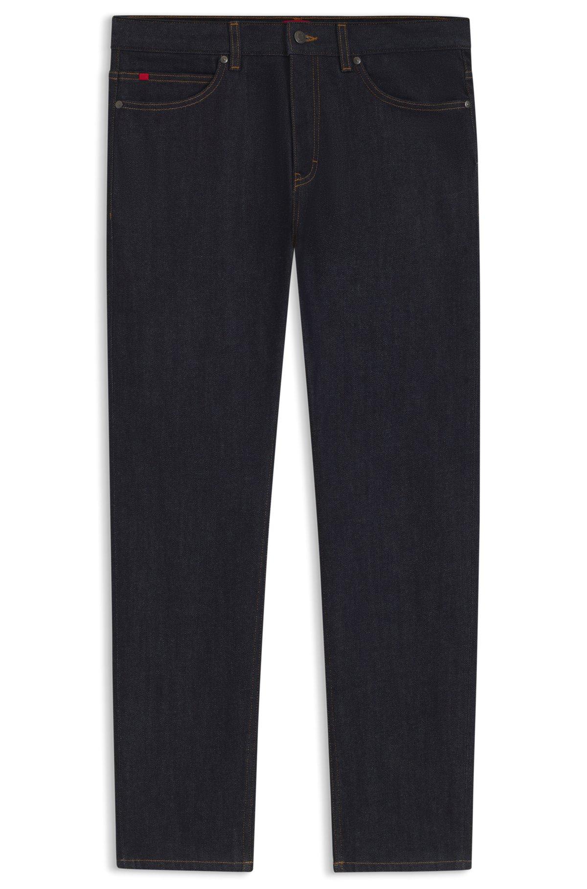 Slim-fit jeans in dark-blue stretch denim Product Image