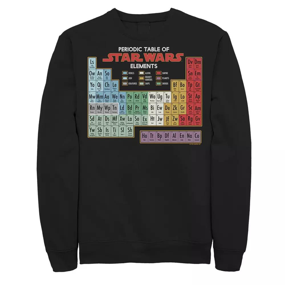 Men's Star Wars Periodic Table of Elements Graphic Sweatshirt,  Product Image
