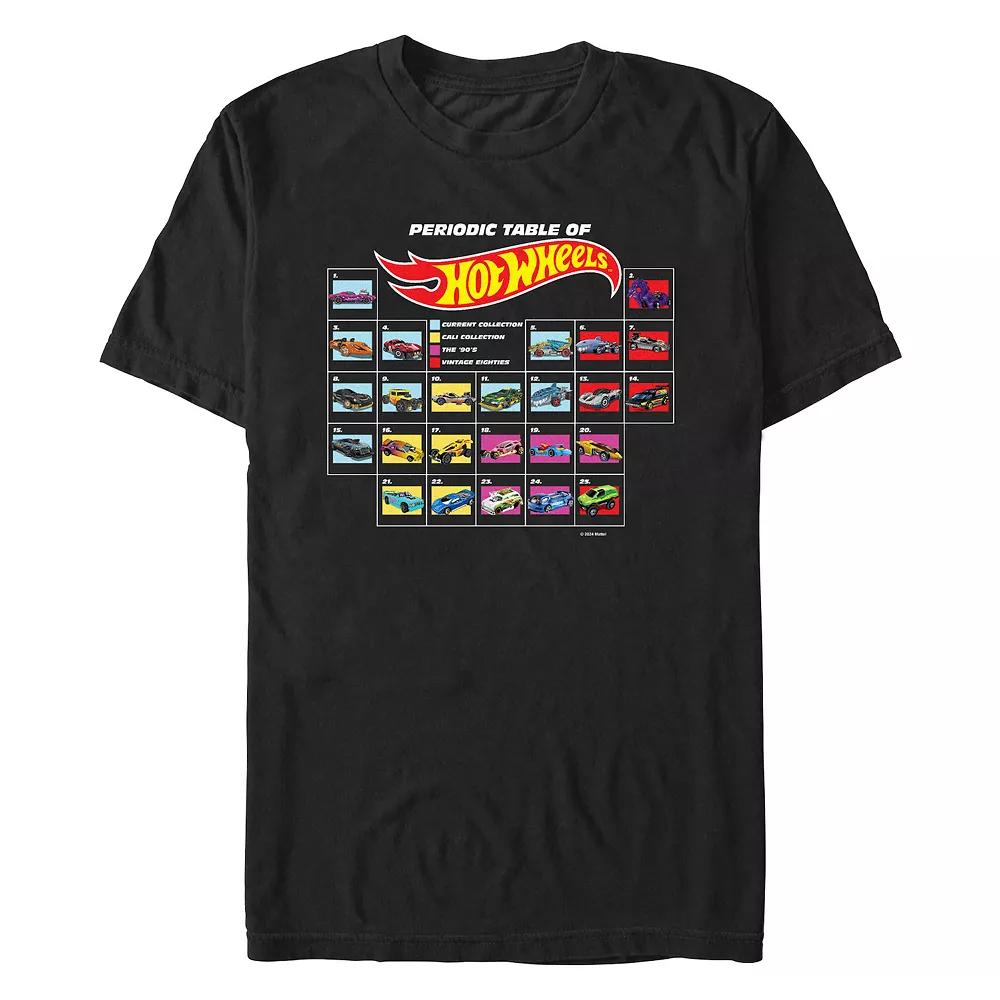 Men's Hot Wheels Periodic Table Graphic Tee, Size: XL, Black Product Image