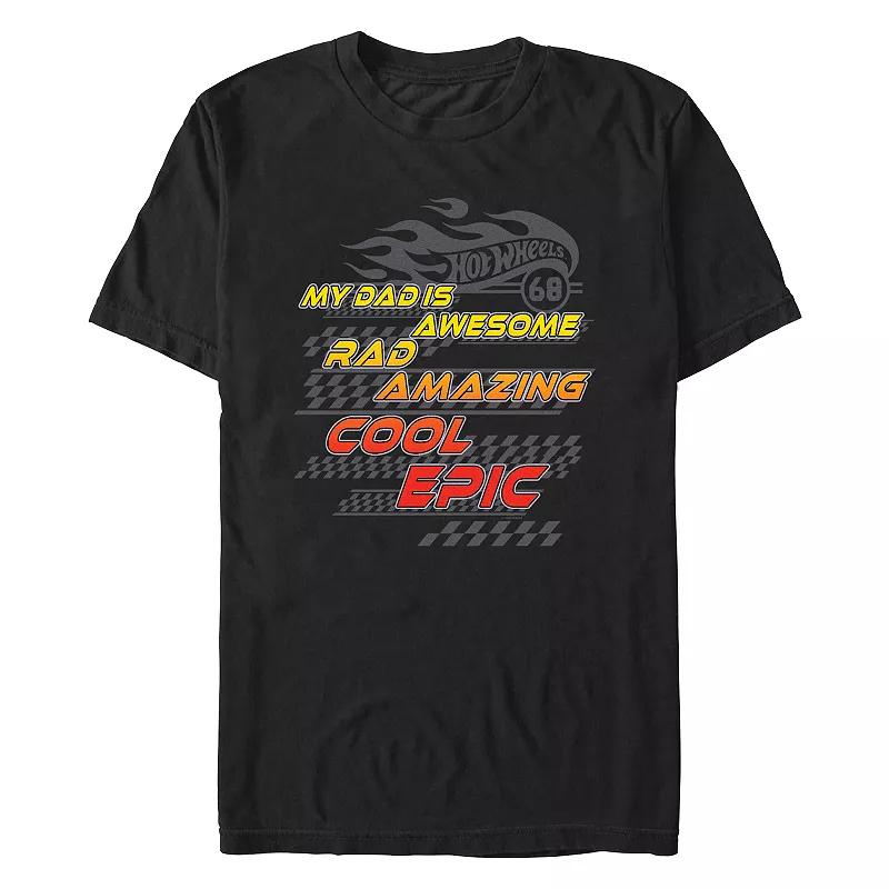 Men's Hot Wheels My Dad Is Awesome Rad Amazing Cool Epic Graphic Tee,  Product Image