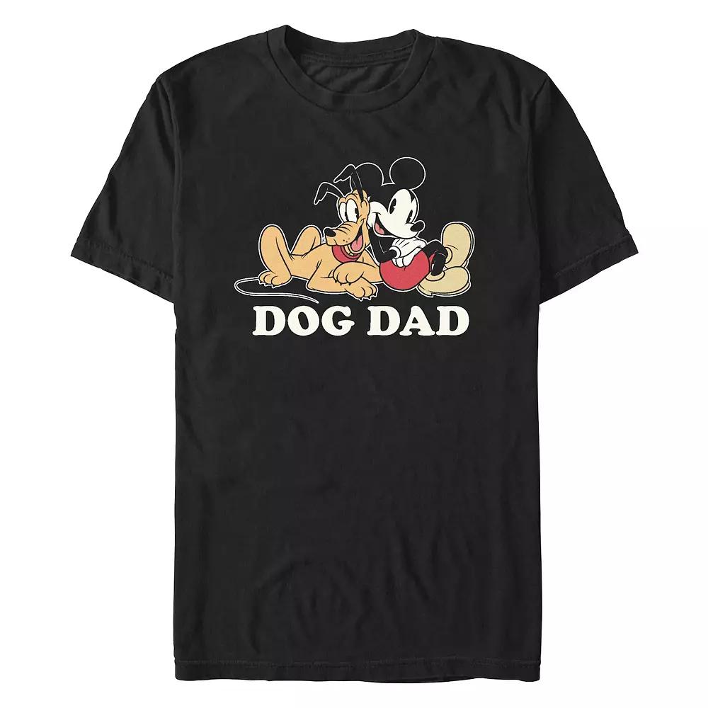 Disney's Mickey Mouse And Pluto Dog Dad Men's Graphic Tee,  Product Image