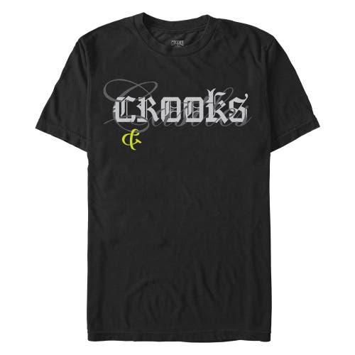 Men's Crooks & Castles Overlay Dark Logo  Graphic T-Shirt Product Image