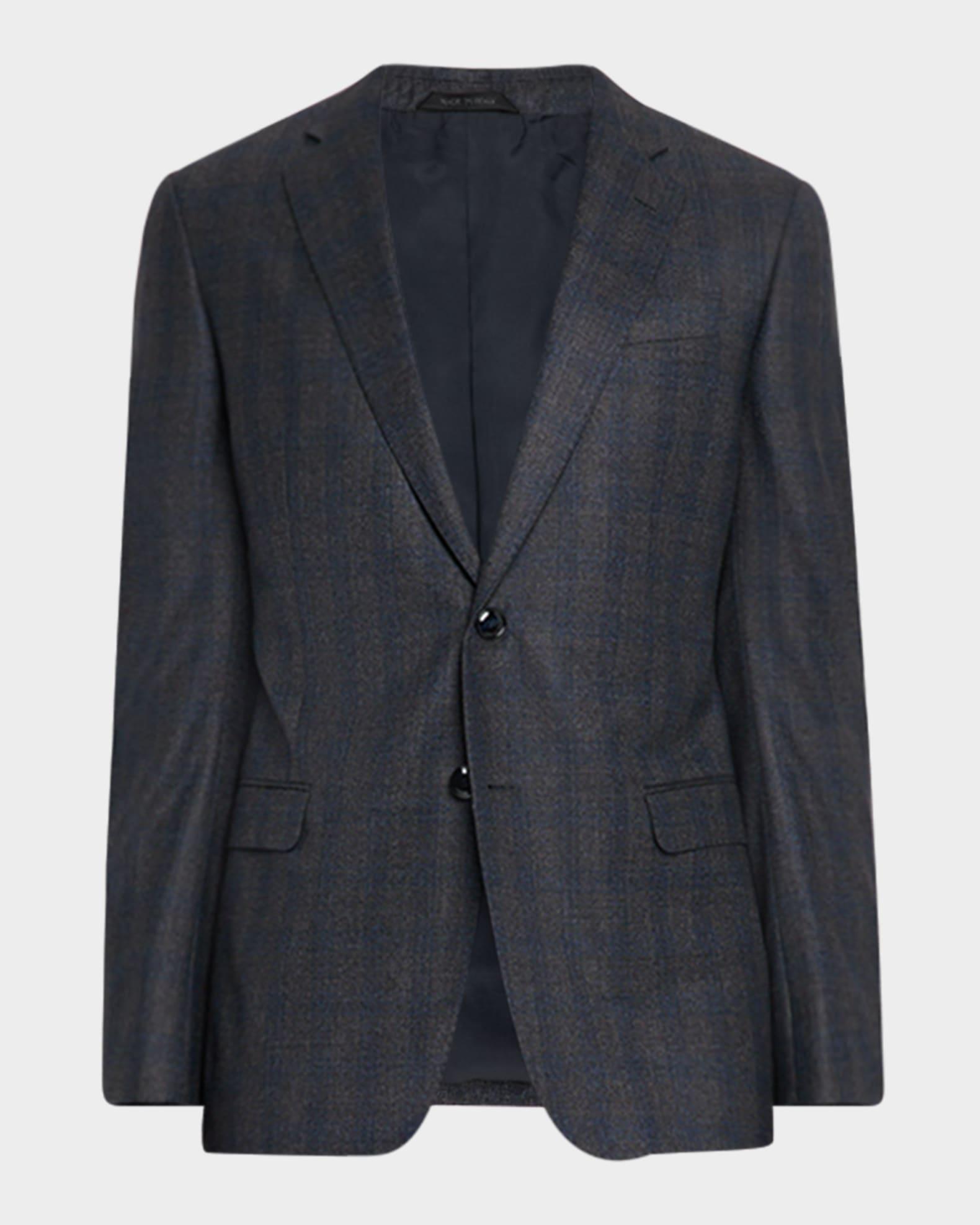 Men's Blurred Plaid G Line Two-Piece Suit  Product Image