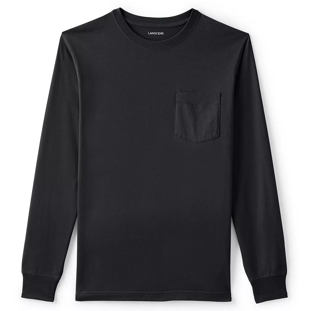 Men's Lands' End Super-T Henley,  Product Image