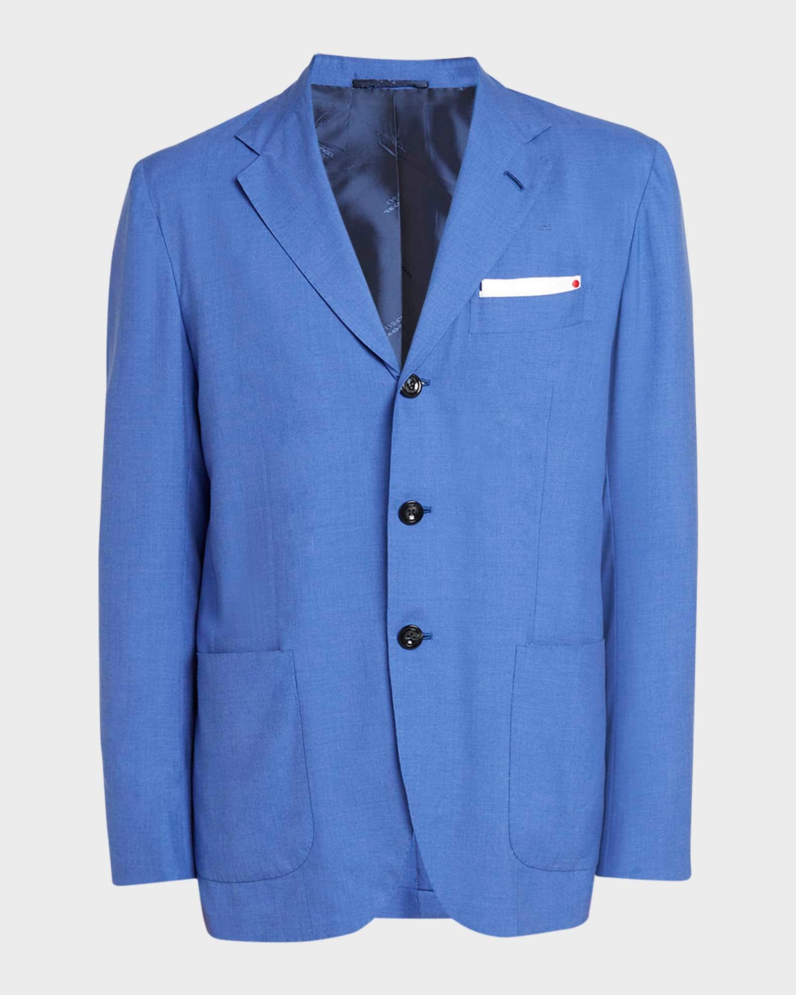Men's Washed Solid Cashmere-Silk Sport Coat Product Image