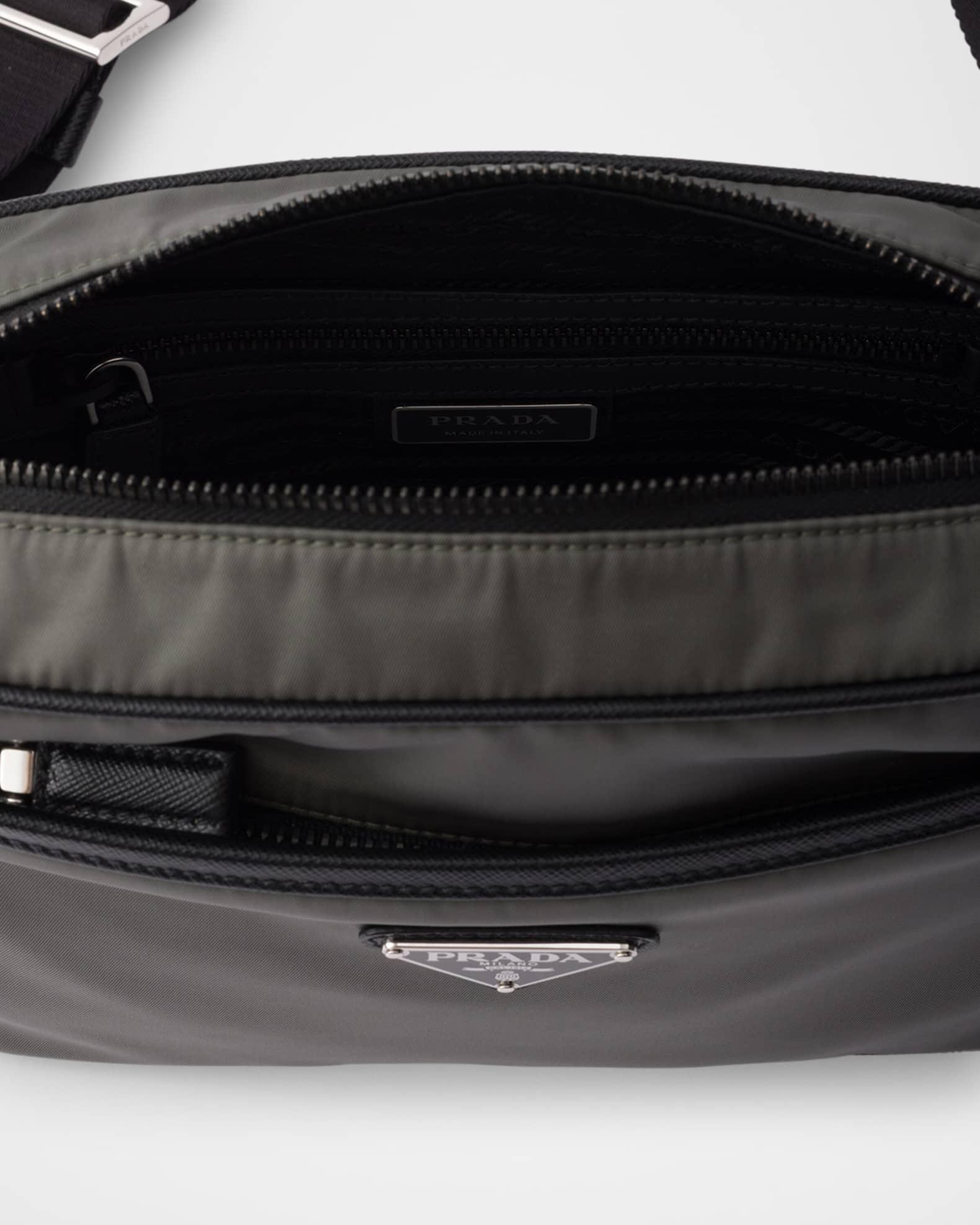 Men's Re-Nylon and Saffiano Leather Shoulder Bag Product Image