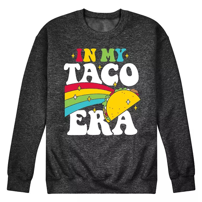 Mens In My Taco Era Fleece Sweatshirt Heather Grey Product Image