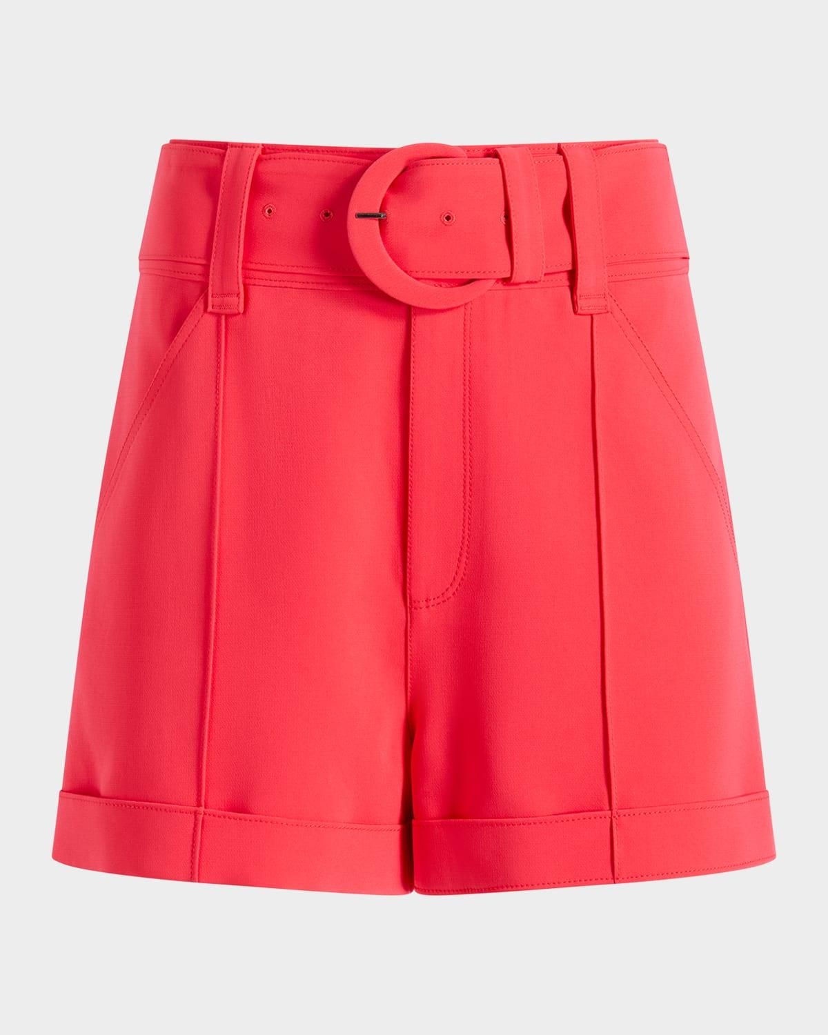 Womens Aldi Belted High-Waisted Shorts Product Image