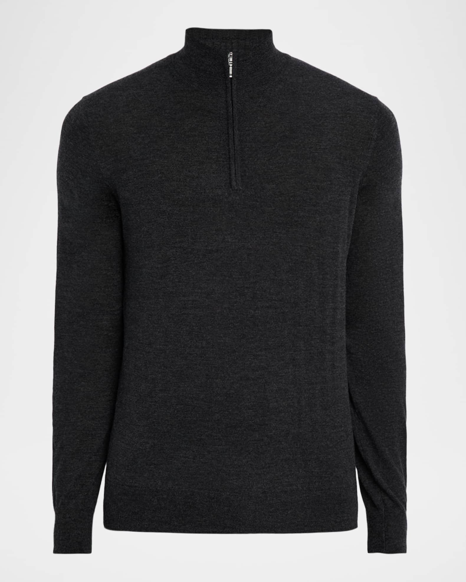 Men's Cashmere and Silk Quarter-Zip Sweater Product Image