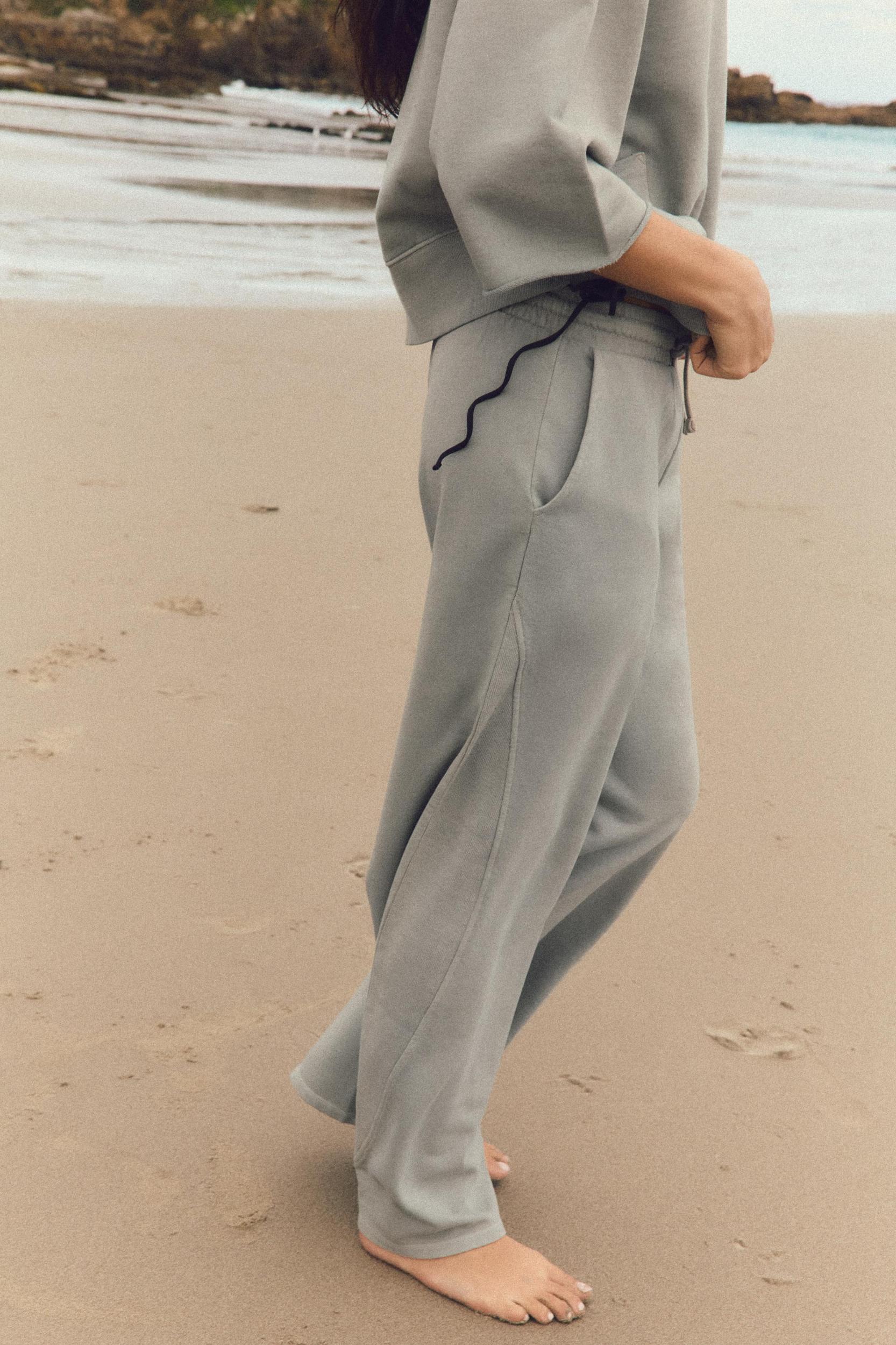 WASHED EFFECT PANTS Product Image