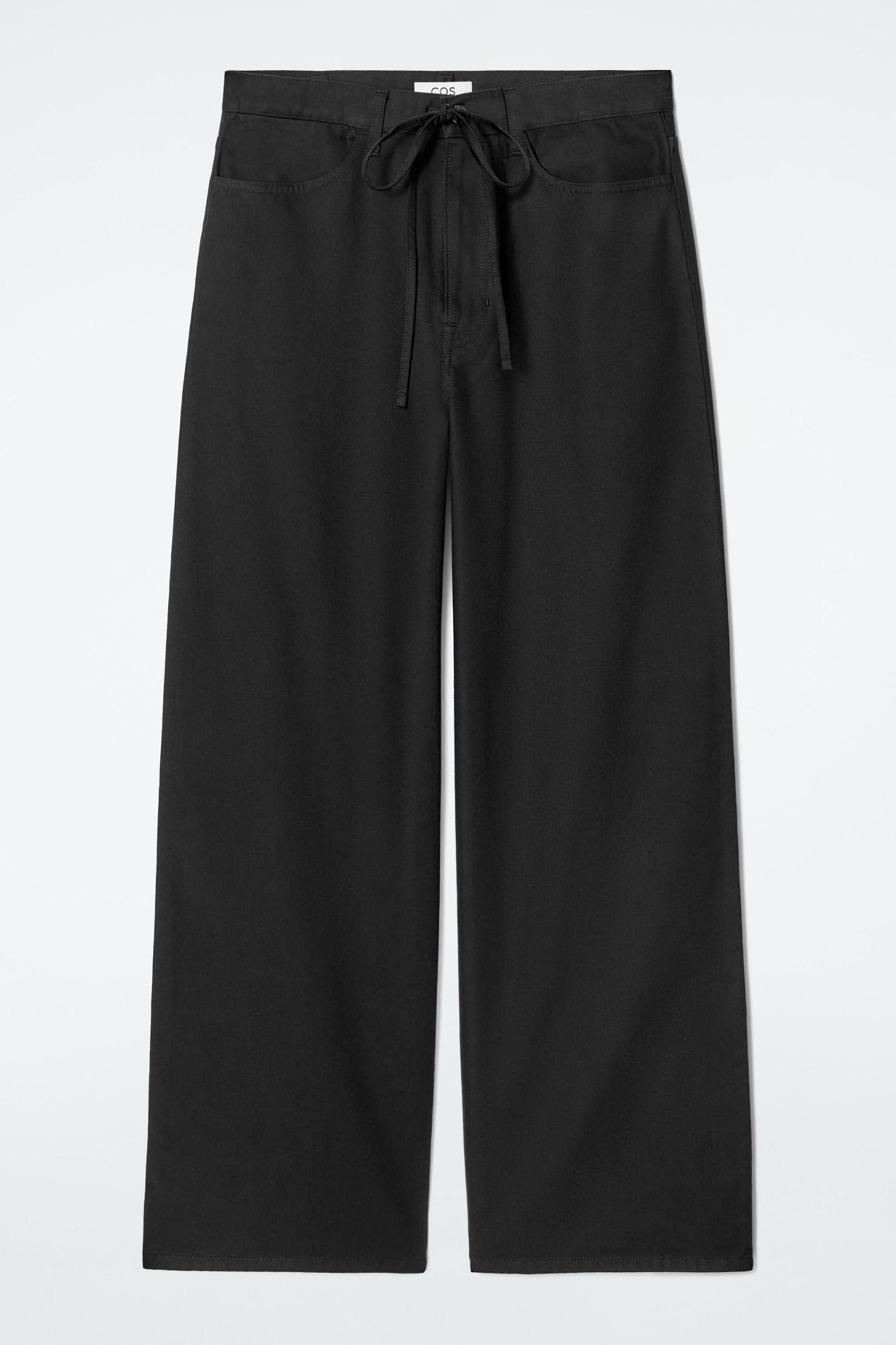 WIDE-LEG DRAWSTRING PANTS Product Image