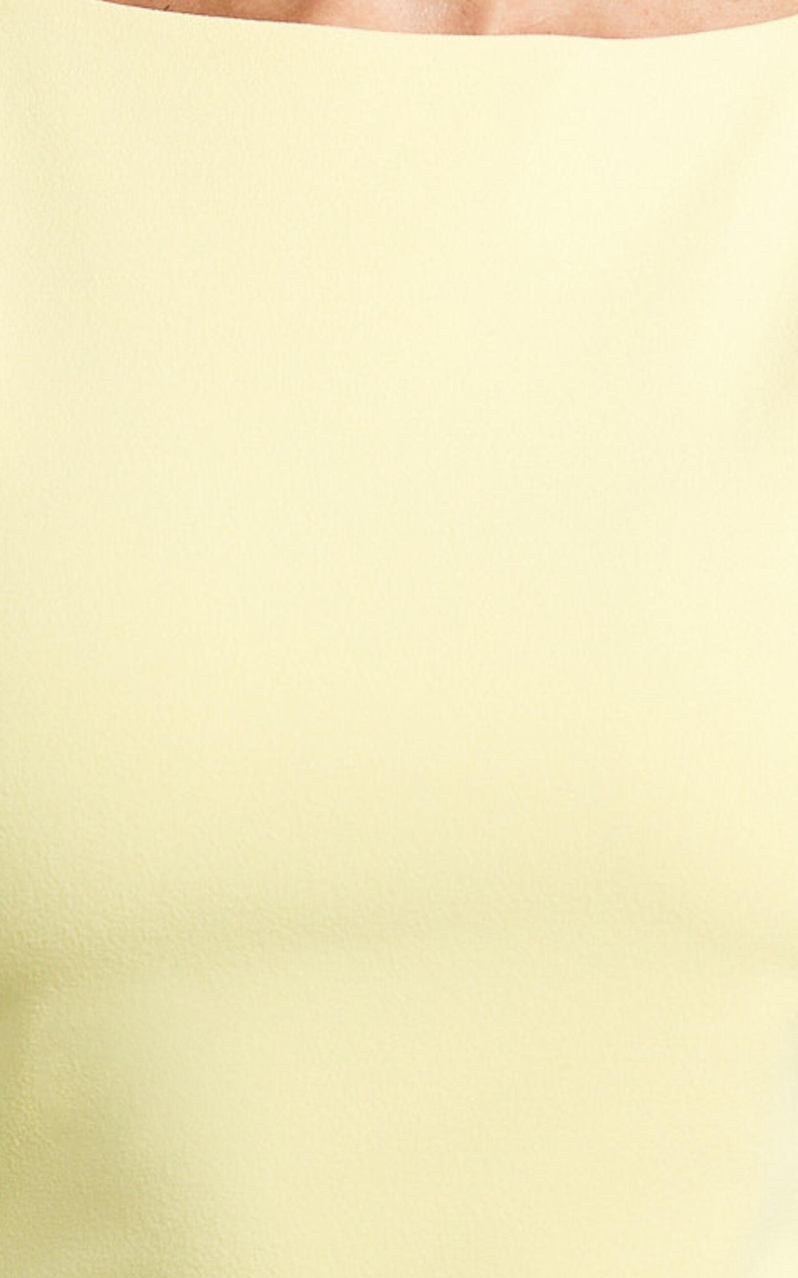 Indi Maxi Dress - Boat Neck Bodycon Dress in Lemon Product Image