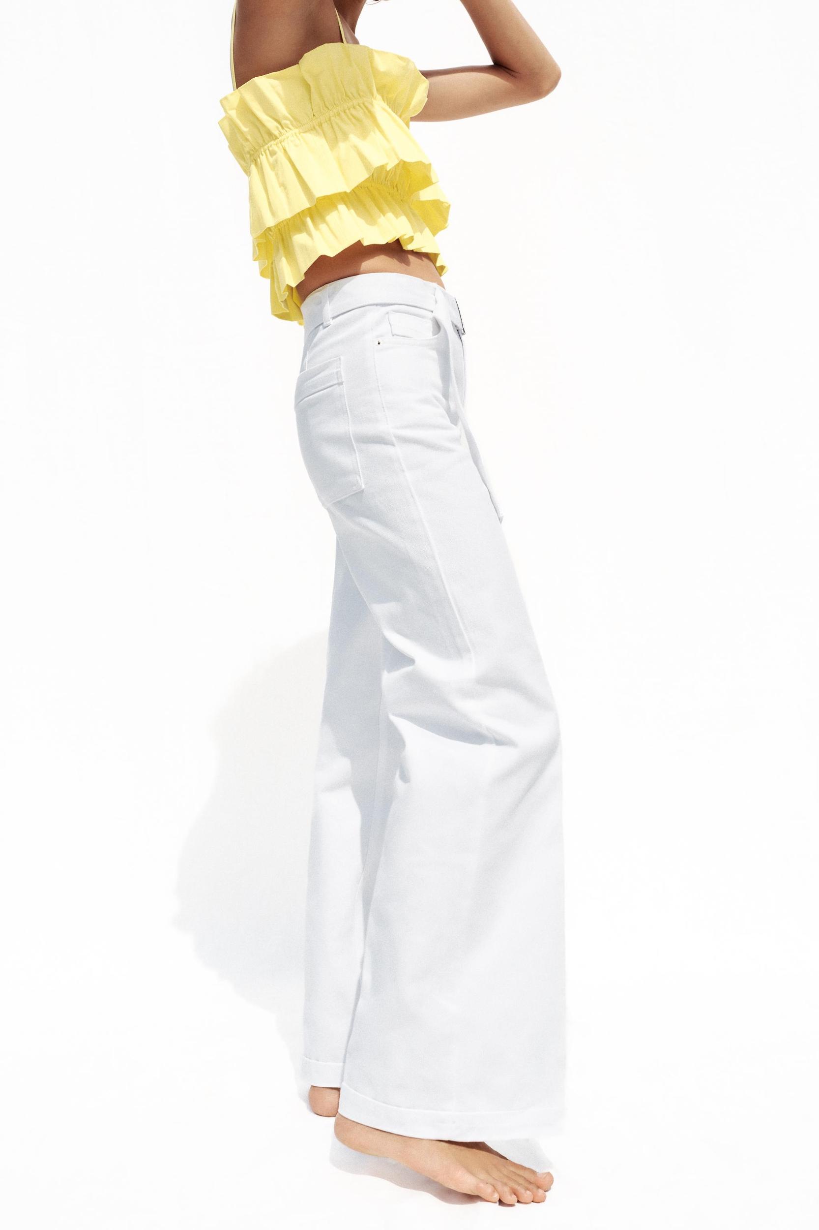 Z1975 HIGH-WAISTED WIDE-LEG JEANS WITH BELT Product Image