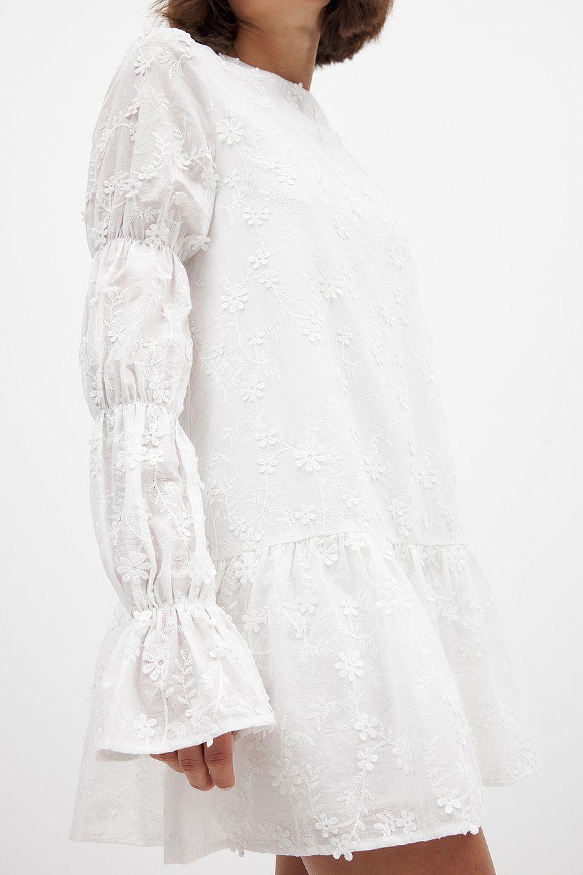 Sleeve Detail Deep Back Dress Product Image