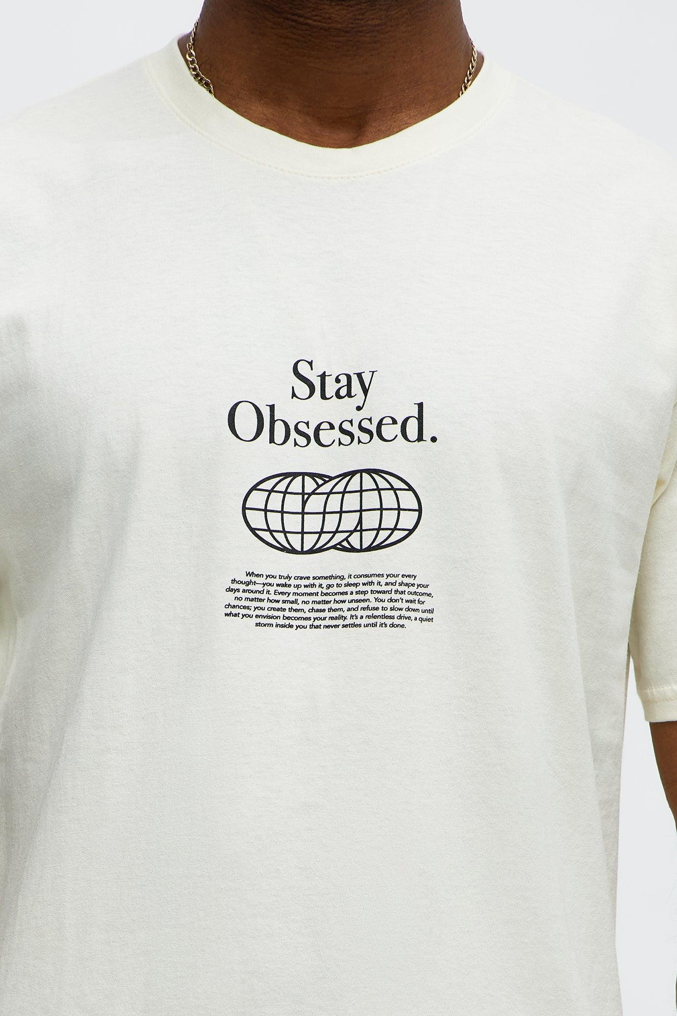 Stay Obsessed Short Sleeve Tee - Natural Male Product Image