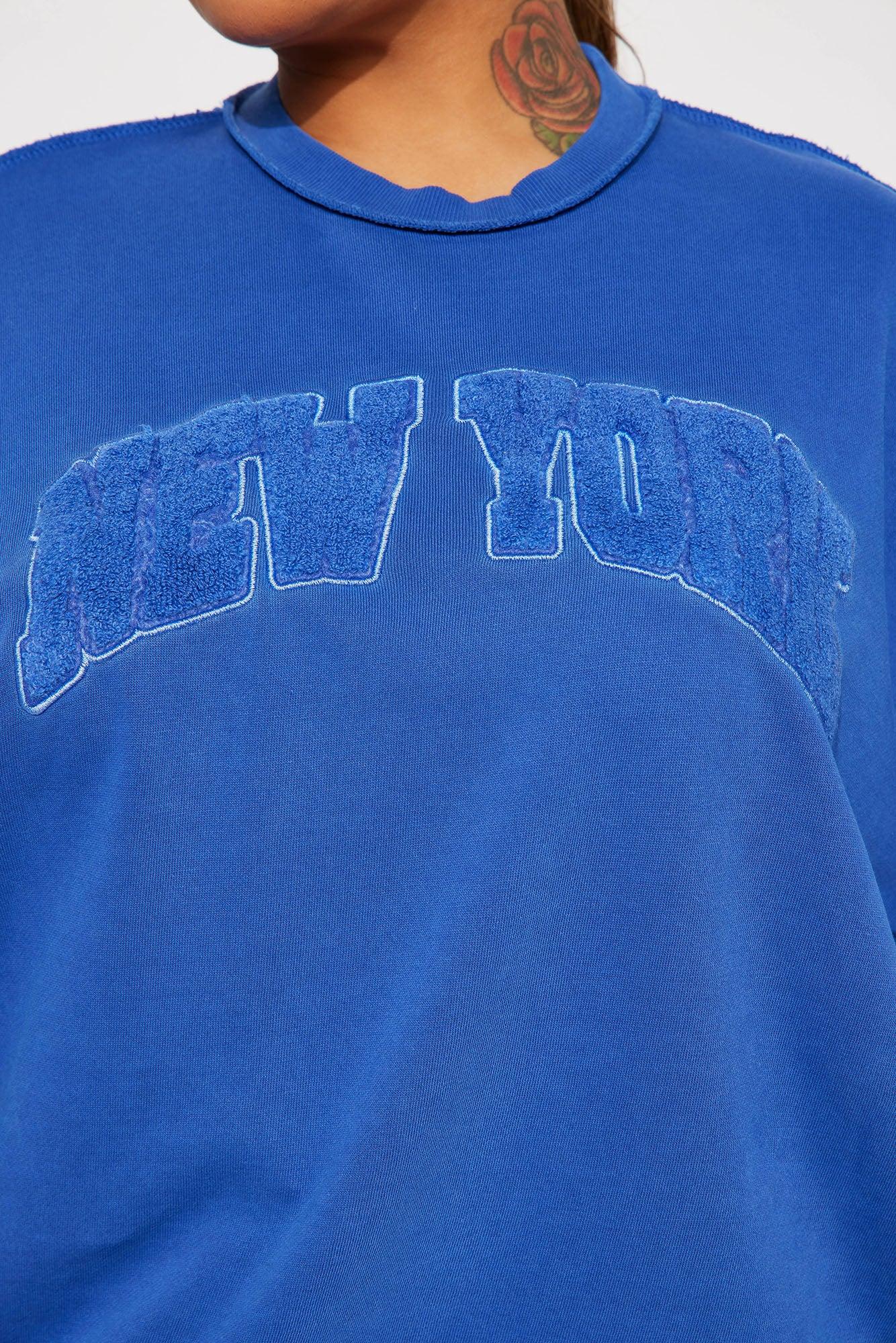 New York Washed Sweatshirt - Royal Product Image