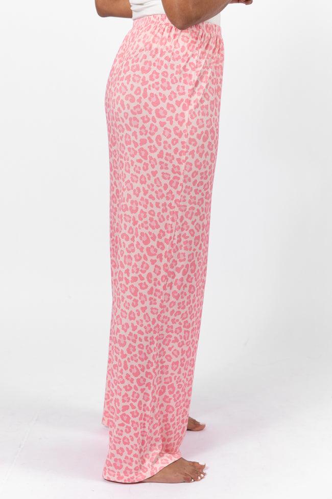 Sweet Dreams Pink Leopard Pajama Pants FINAL SALE Product Image