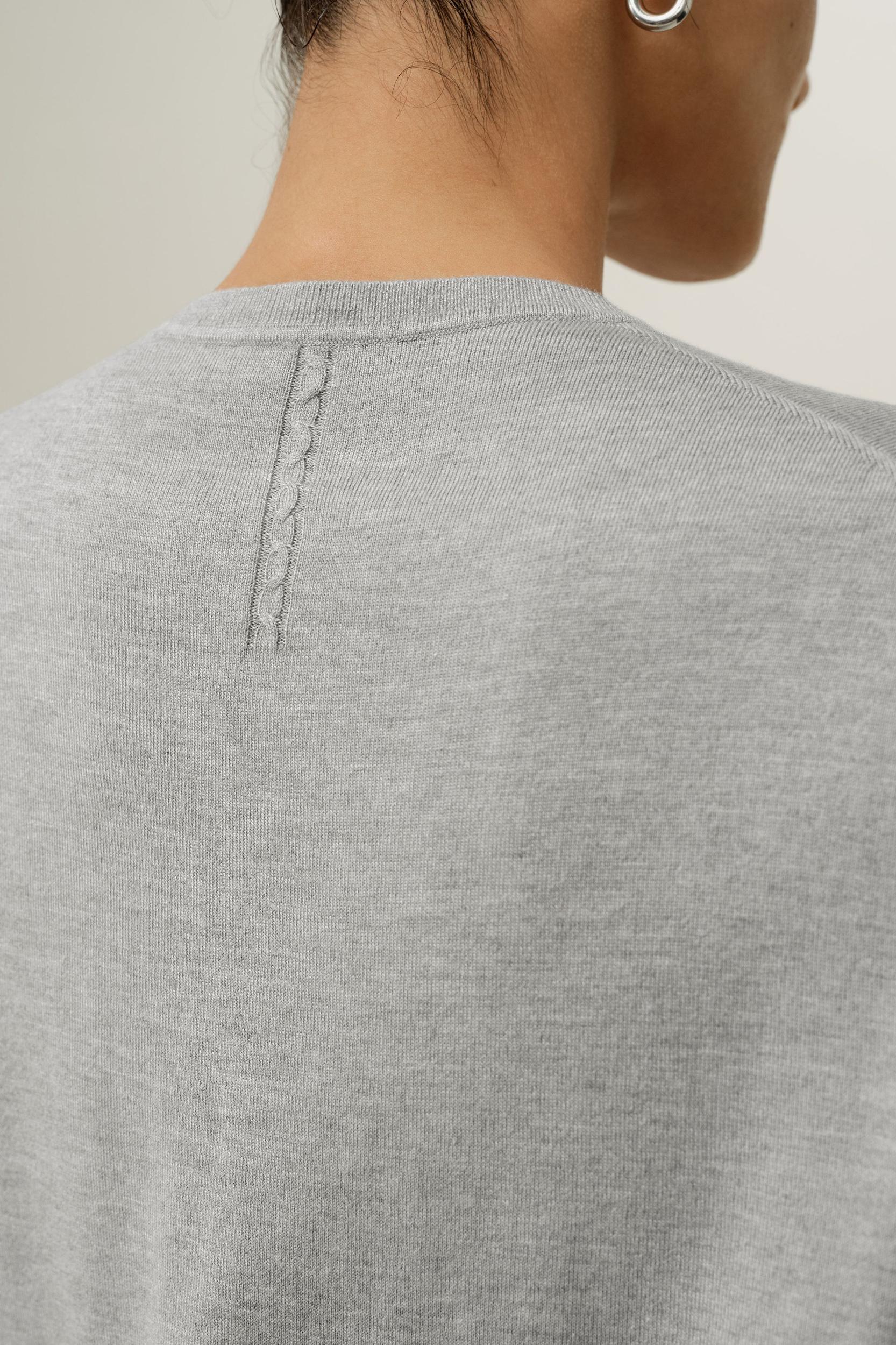 Round-neck Silk Cashmere Cardigan Product Image